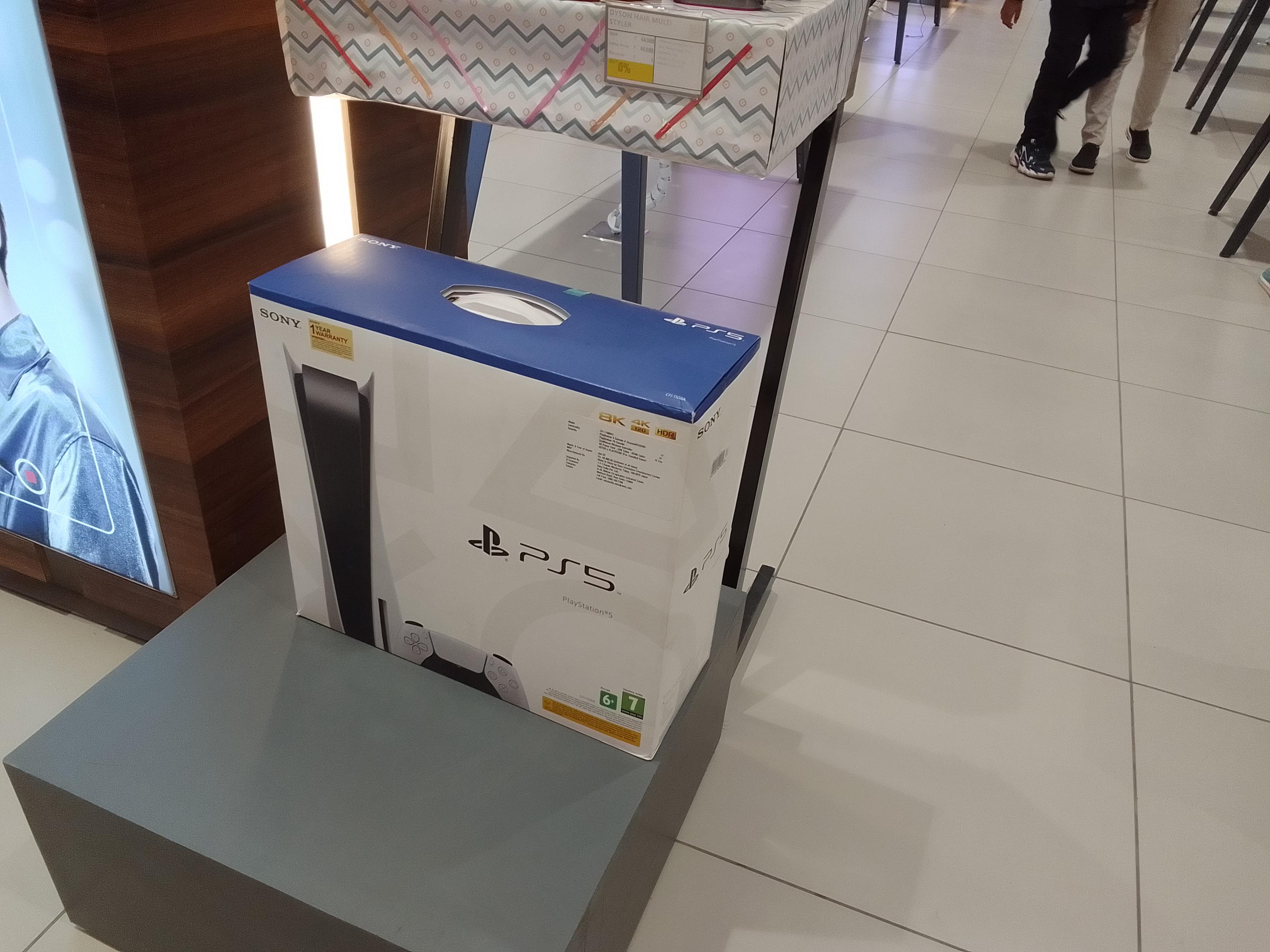 PS5s now starting to appear in Electronic Stores of my city. (Also it's not just a box for