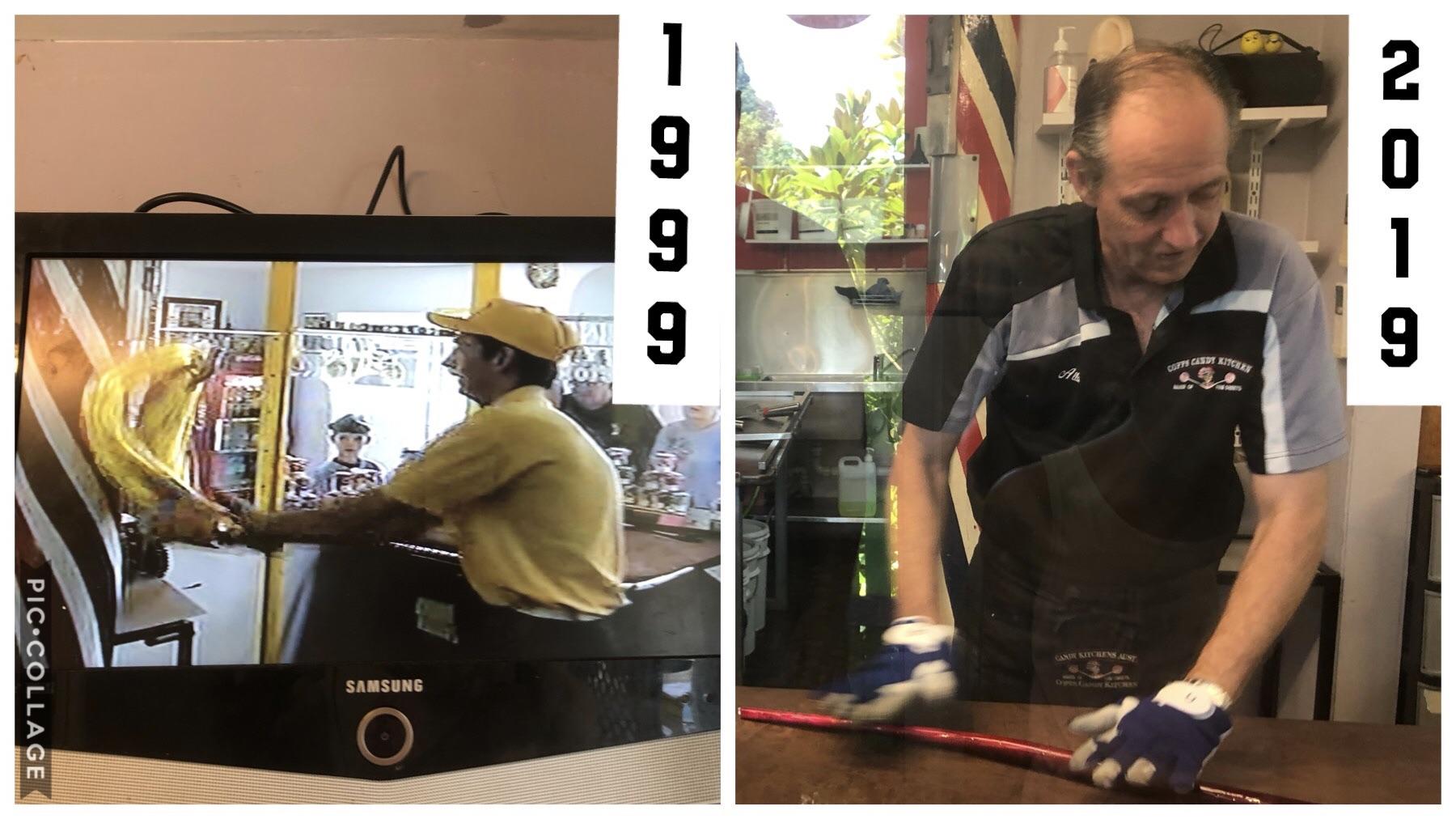 20yearchallenge OG Master taffy puller as demonstrated IRL and in the