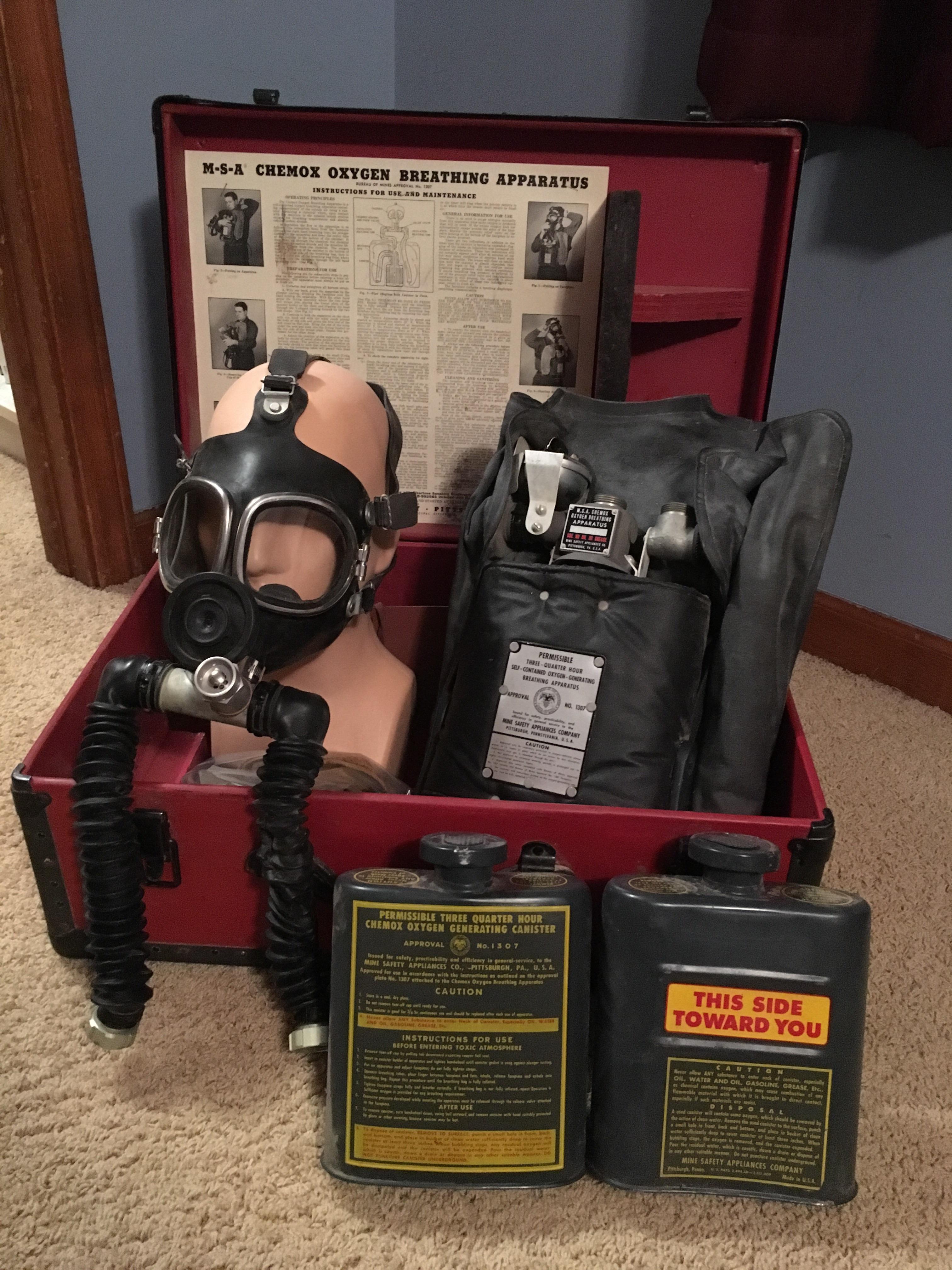 MSA Chemox rebreather kit. r/gasmasks