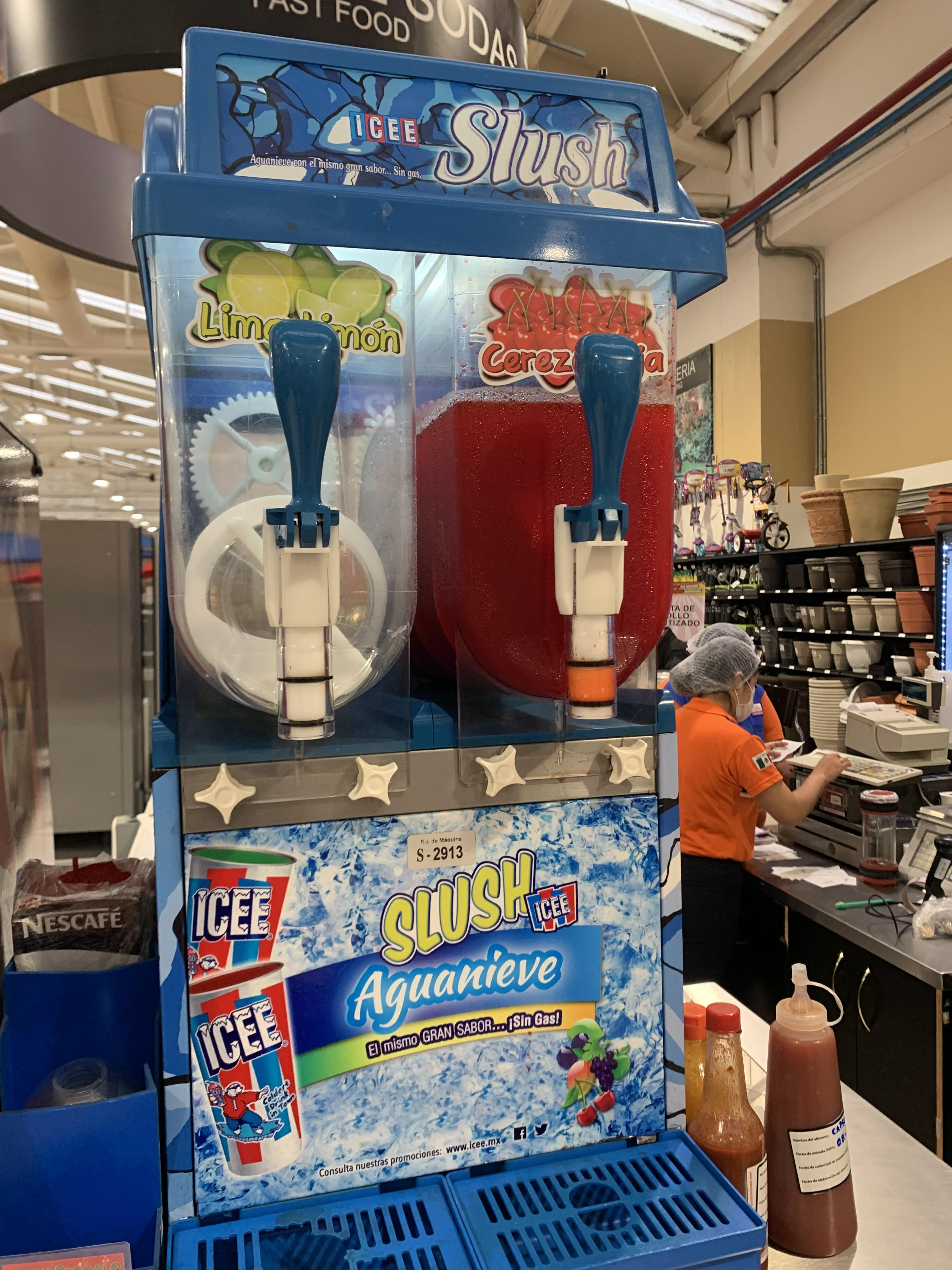 Mexico Icee machine at Chedraui supermarket r/ToFizzOrNotToFizz