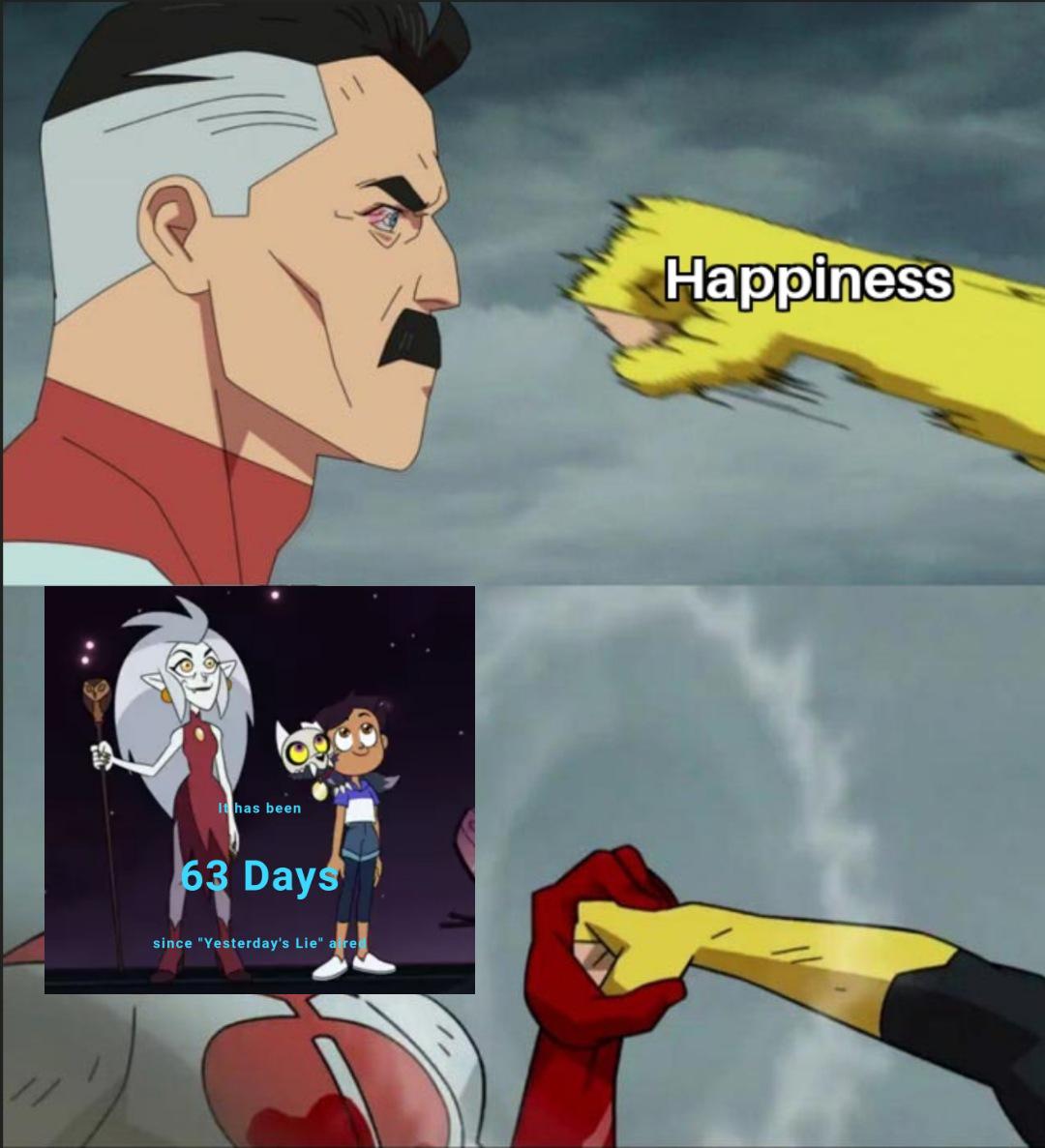 Weekly reminder of how long our suffering has been using gthe owl house hiatus tracker week 9