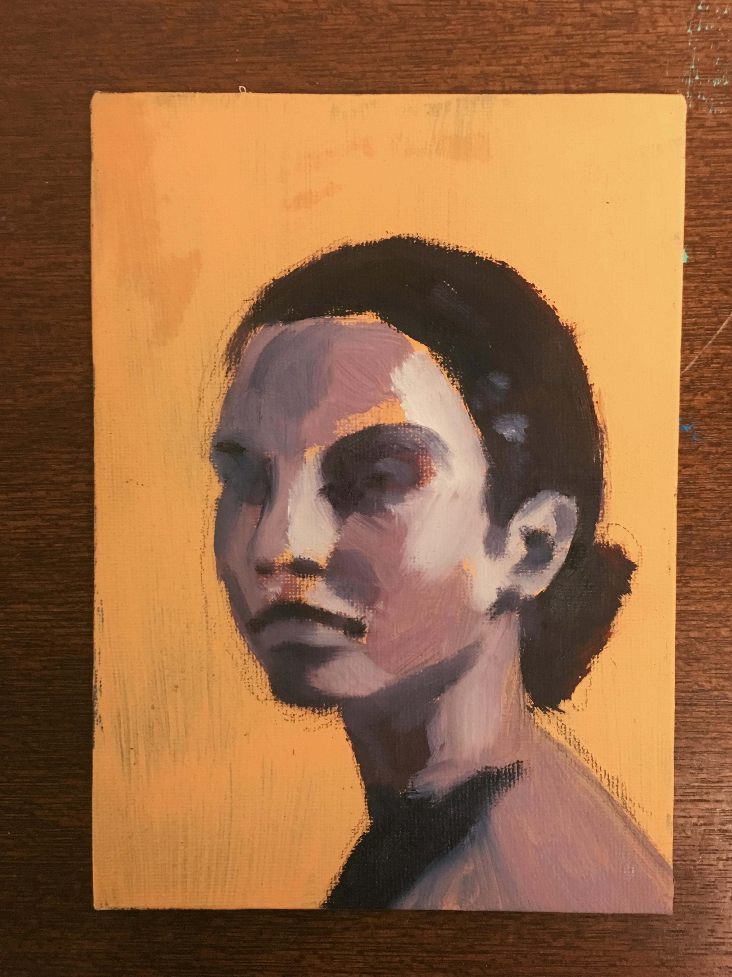 Oil on canvas board r/painting