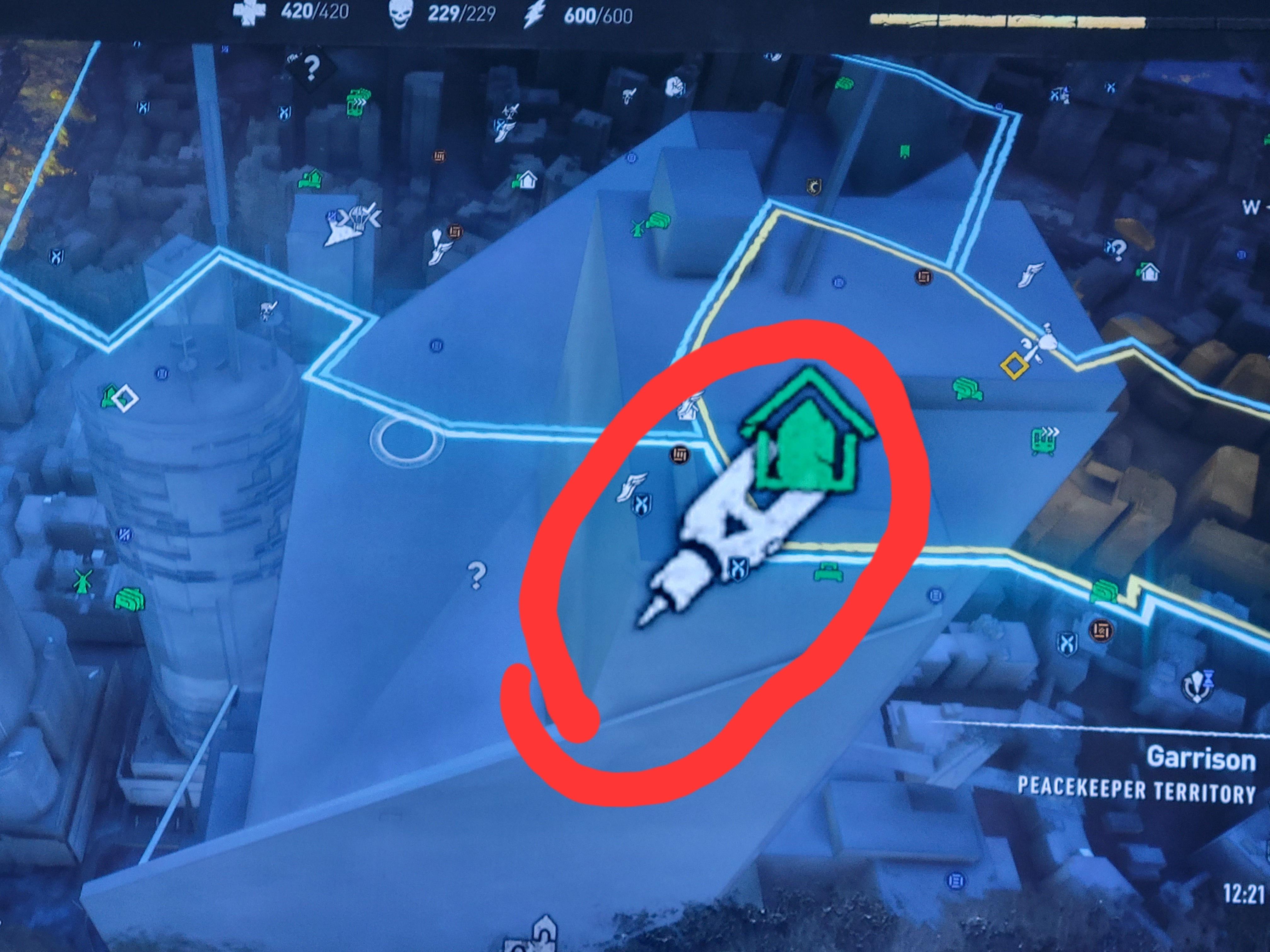 How do I get this inhibitor? It's 11m below the VNC tower roof r