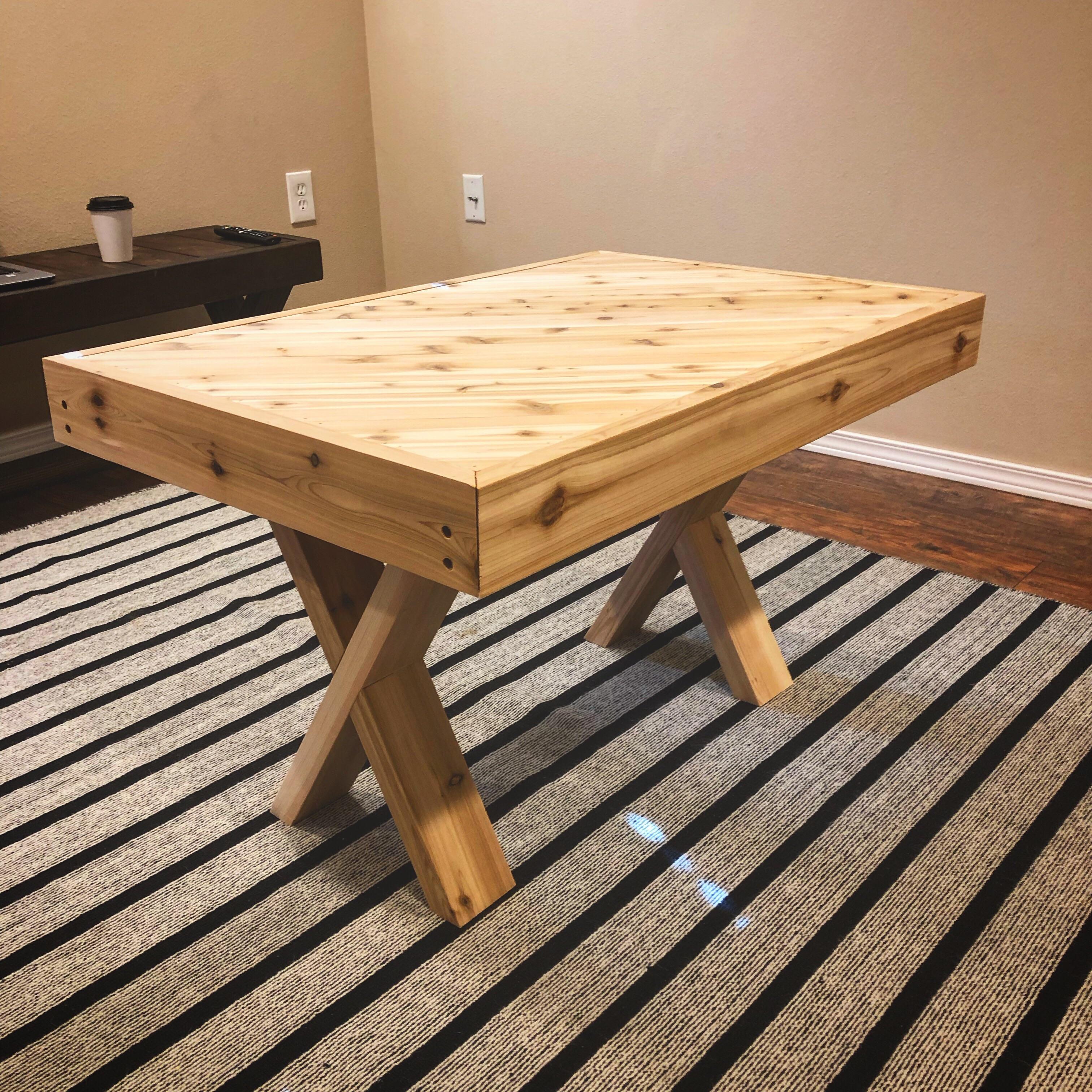 I made cedar coffee table r/woodworking
