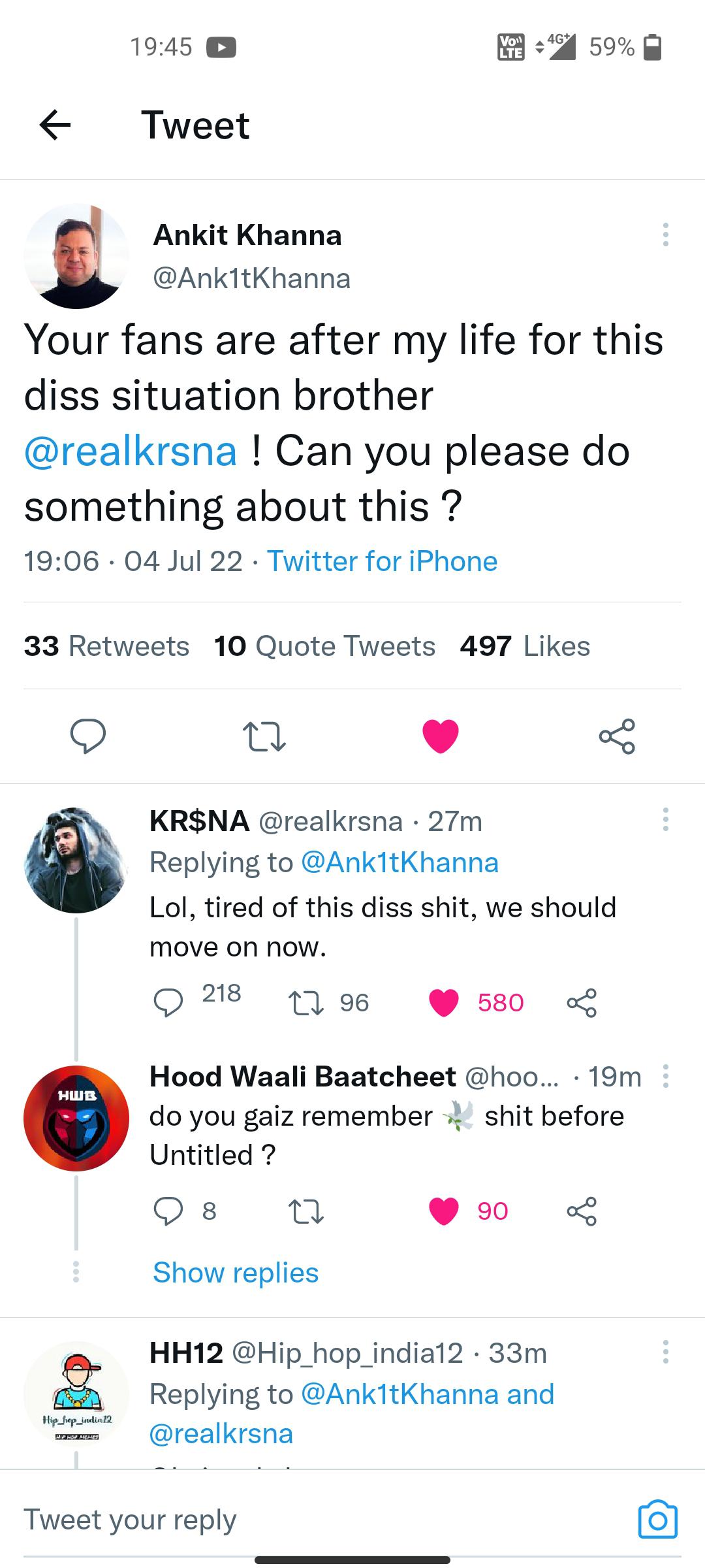 kya lagta hai kal diss ayega? IndianHipHopHeads