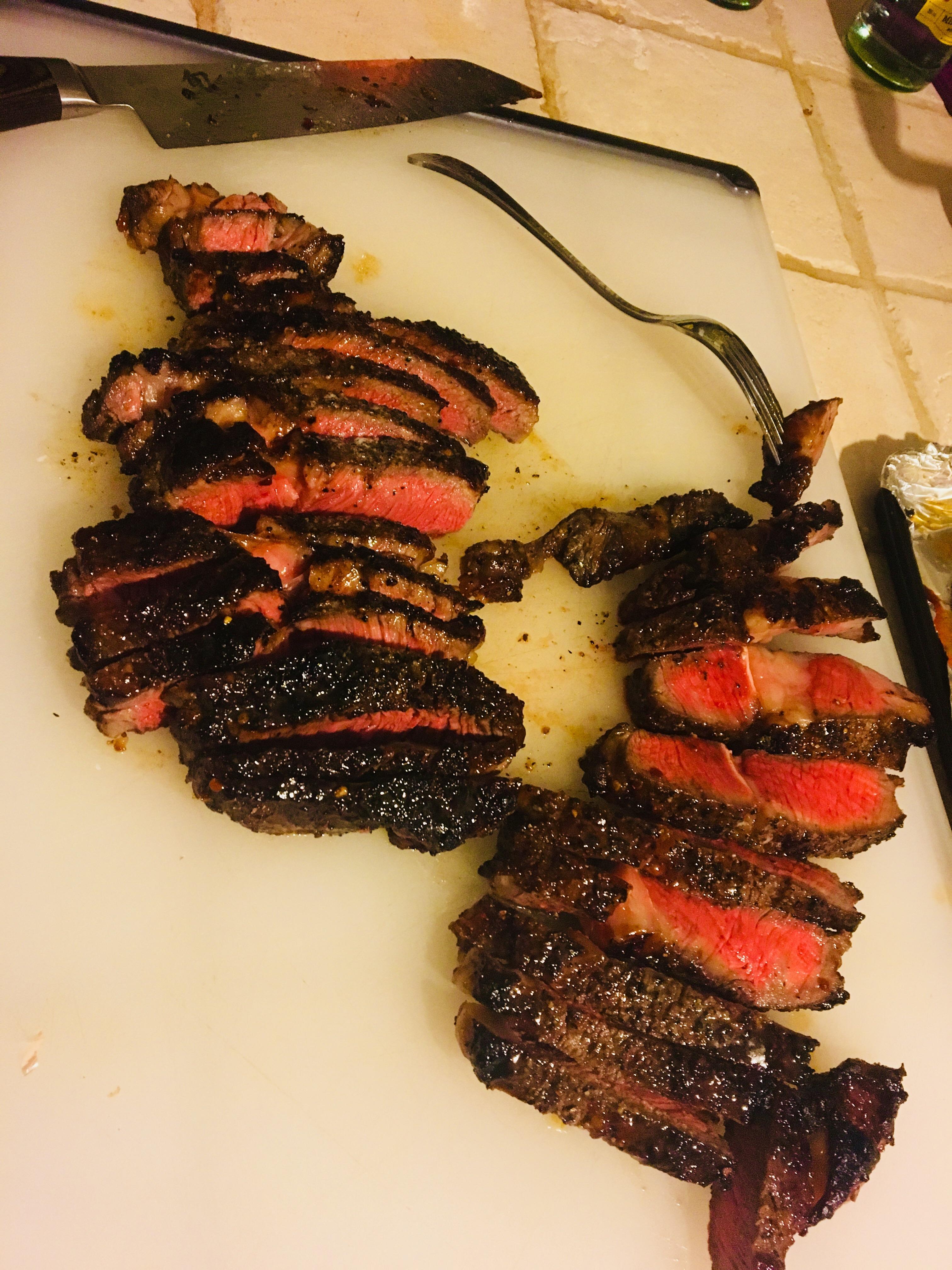 [homemade] Cast Iron Ribeye. food
