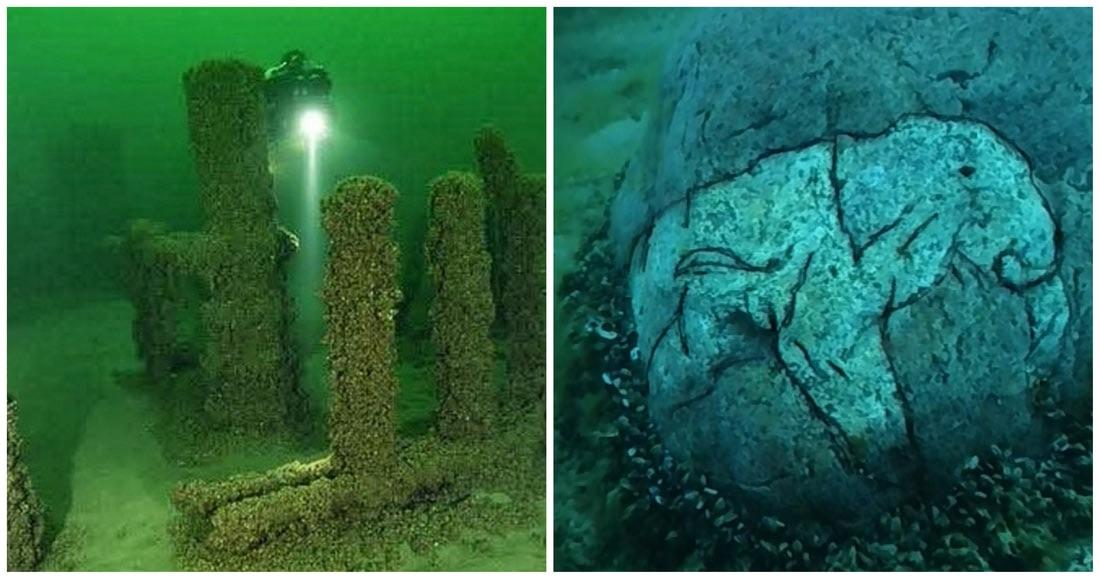 These stones beneath Lake Michigan are arranged in a circle and believed to be nearly 10,000