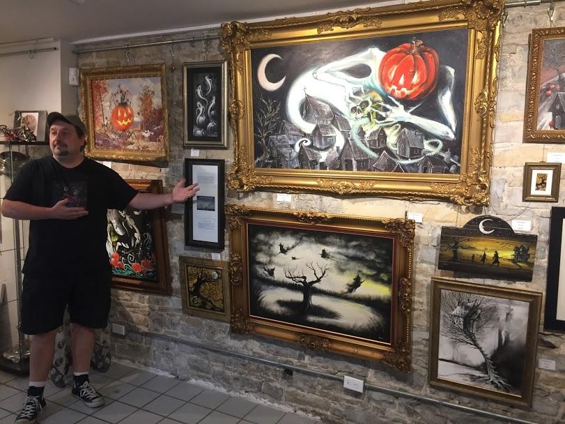Last week of my Halloween art show at Martello Alley gallery in