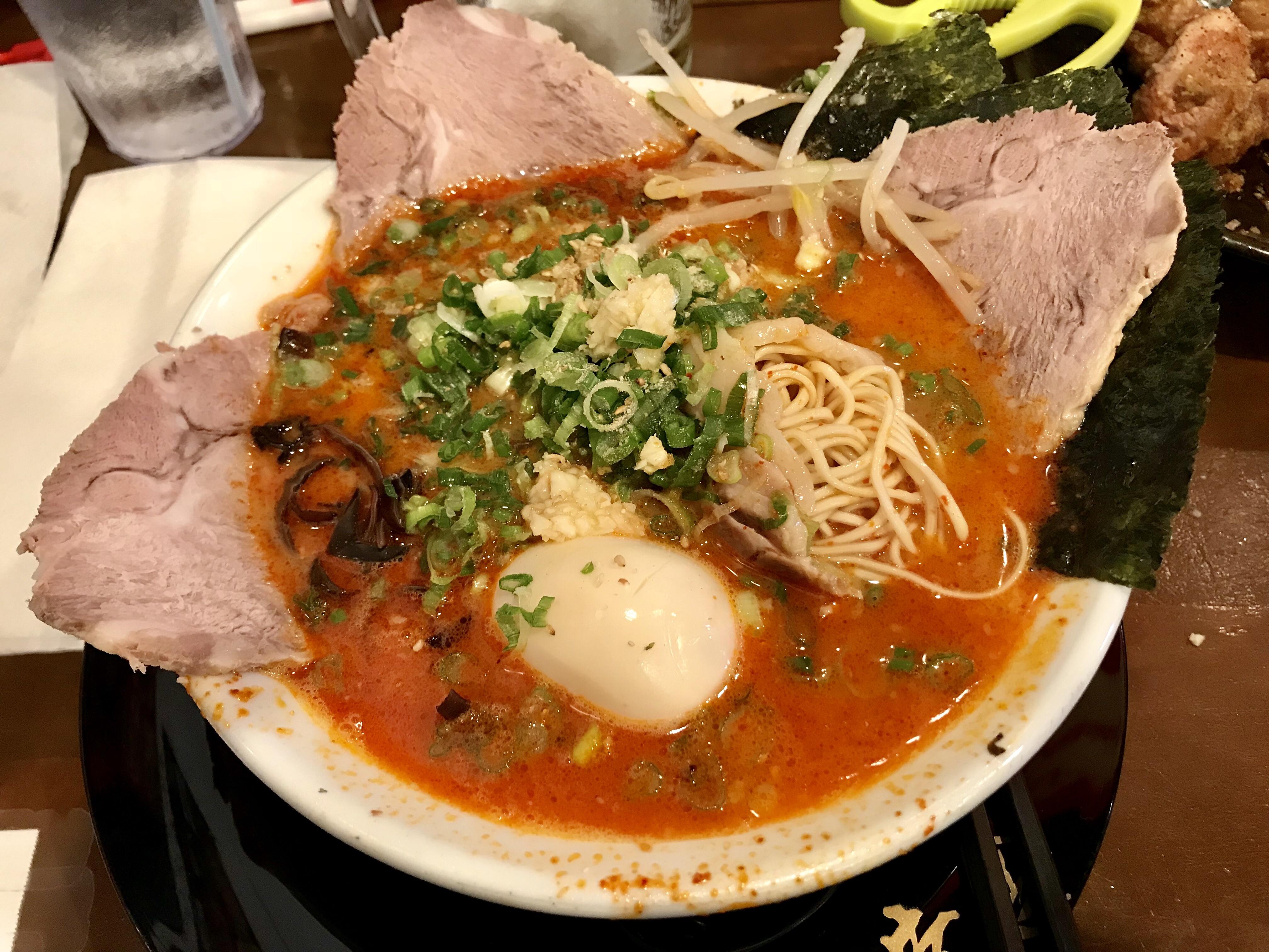 God Fire ramen at Hakata Ikkousha in Los Angeles. r/ramen