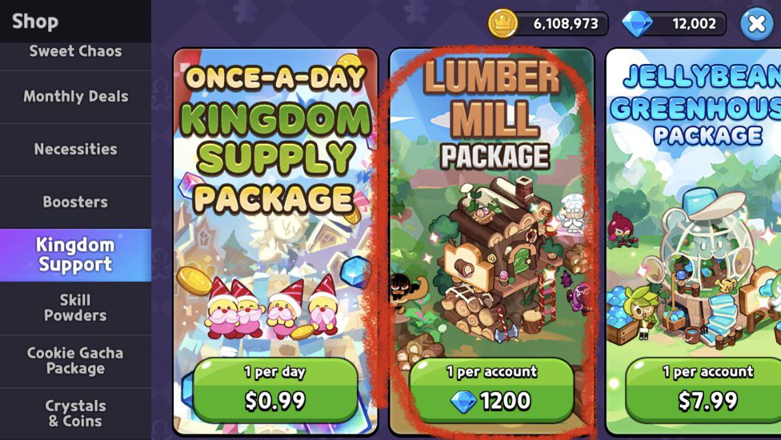 Is the lumber mill package worth it? r/CookieRunKingdoms