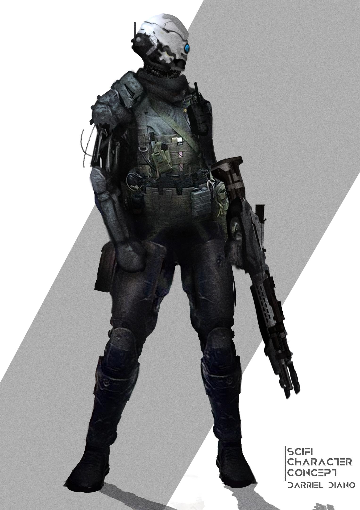 Scifi Character Concept That I Made Conceptart