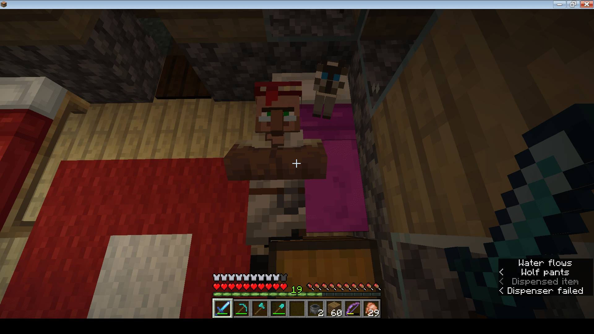 How I sleep when my cat wants to be comfortable in my bed r/Minecraft