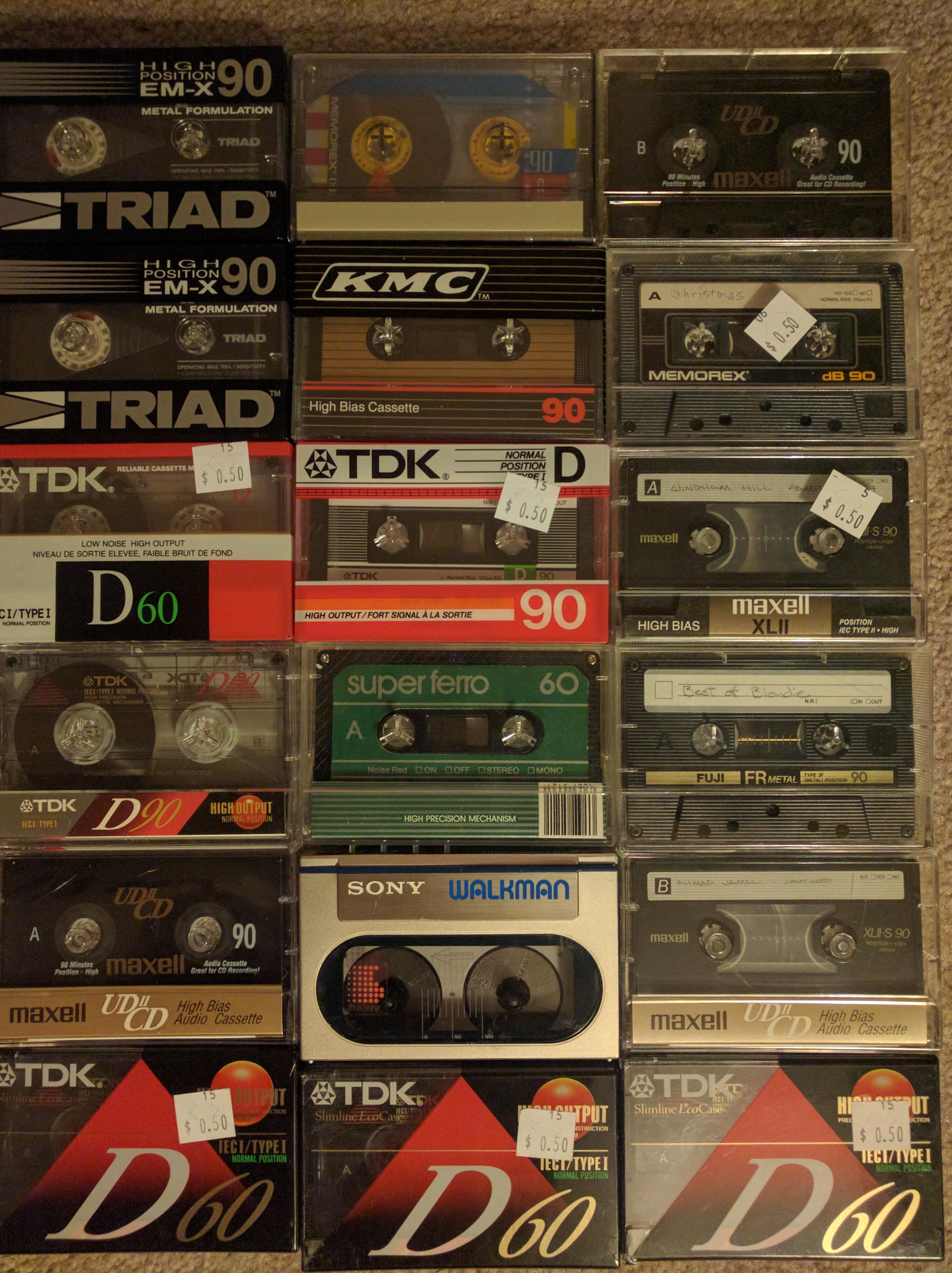 Hoping to build myself a good variety of blank cassettes. Especially