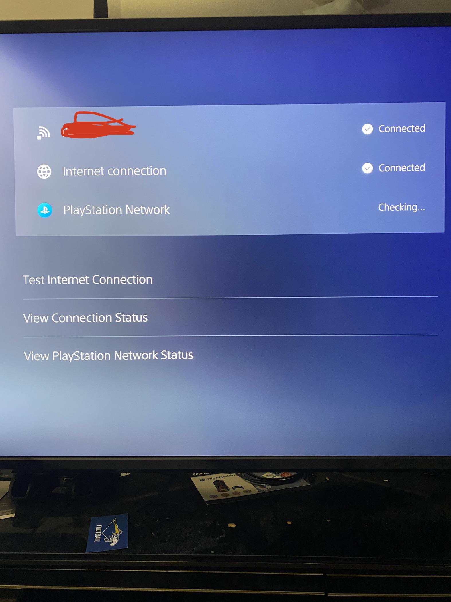Why wont my PS5 connect to the PlayStation Network when everything else