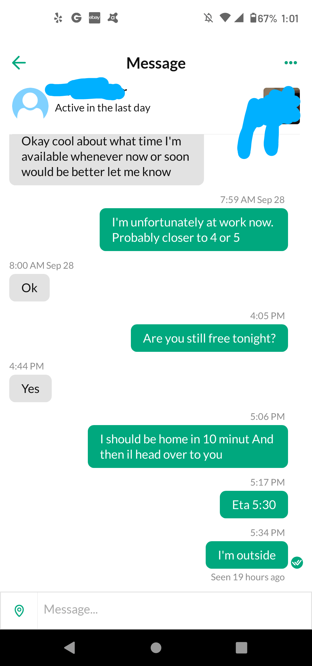 Lesson learned! Don't trust zero feedback buyers who have just signed