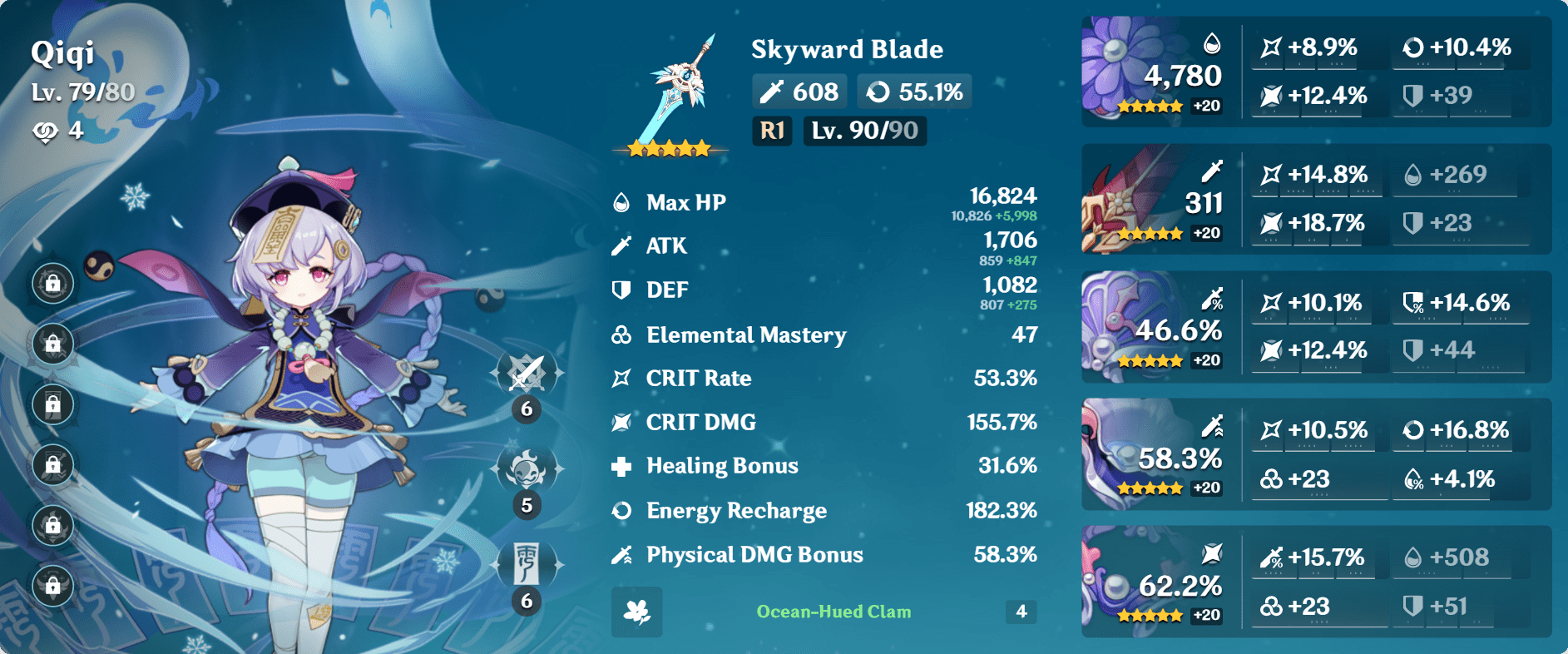 I recently got Qiqi, so now I have a use for all of these artifacts r