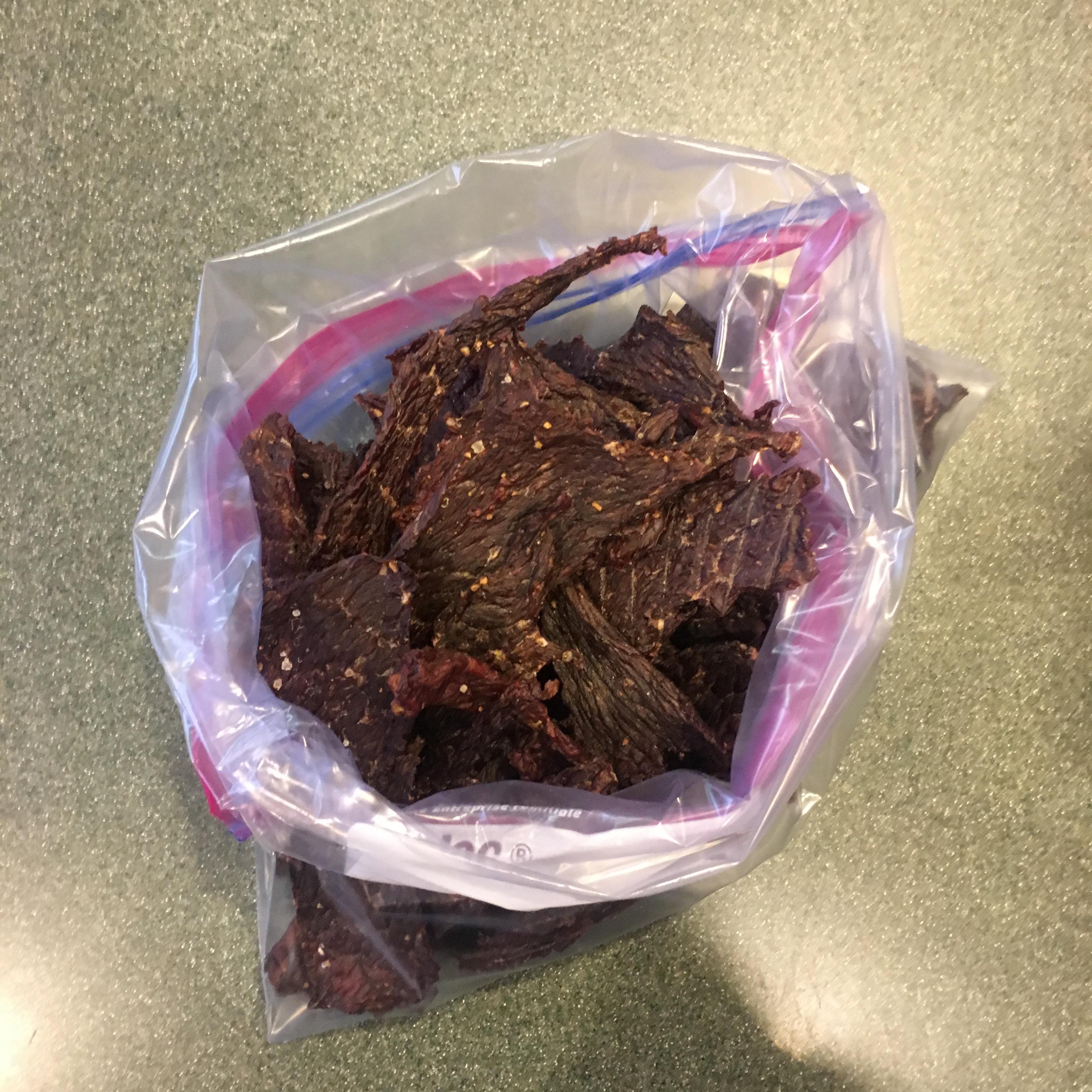[Homemade] Peppered mesquite beef jerky r/food