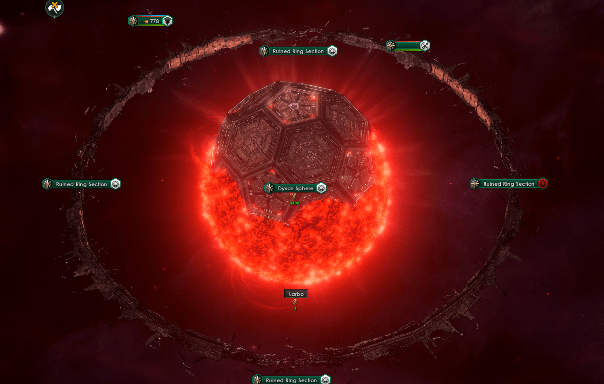 That's a funny looking Dyson Sphere Stellaris