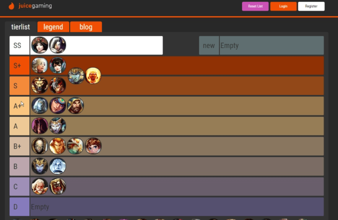 W0WY ADC tier list Smite