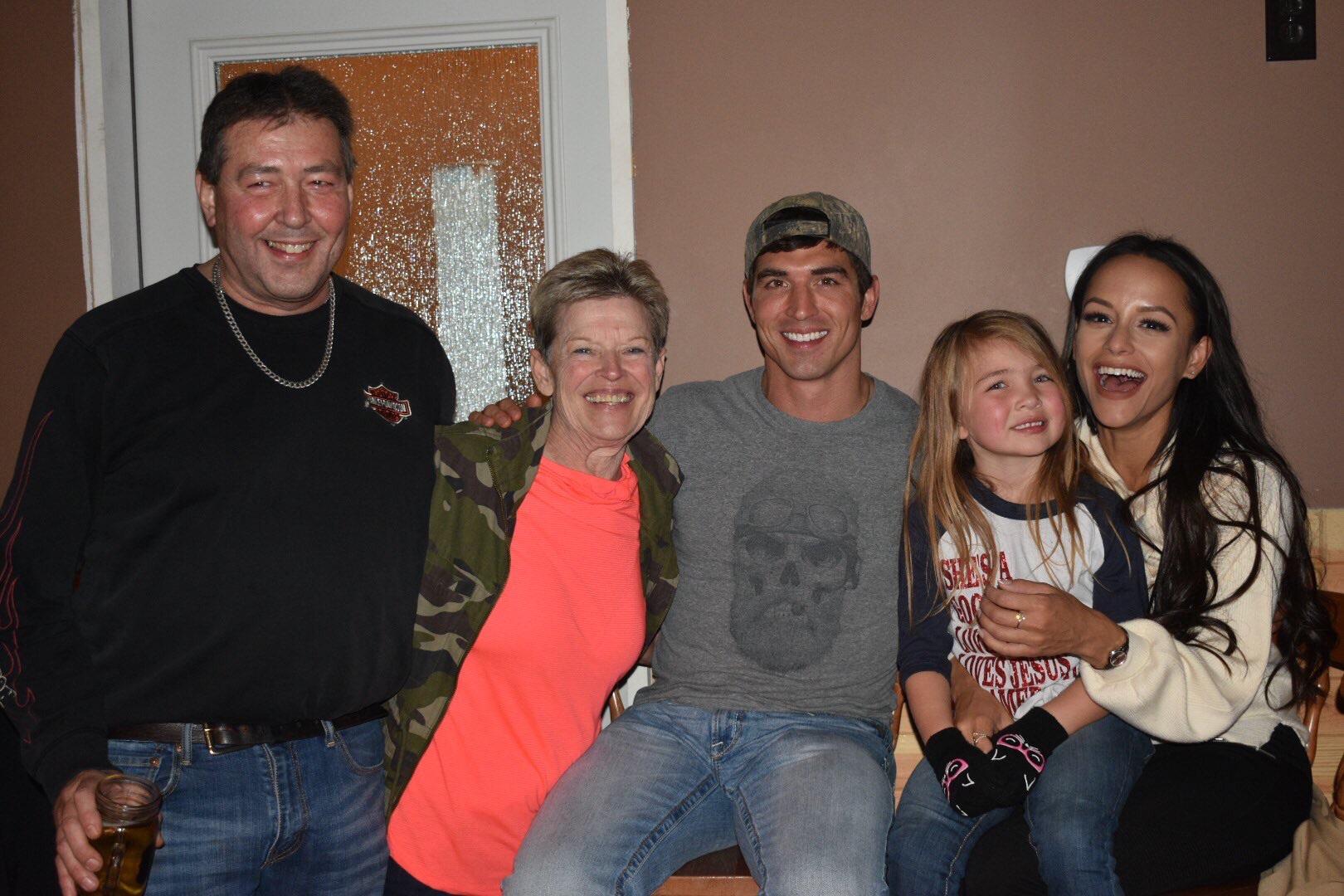 Jessica with Cody’s family. Happy for them.