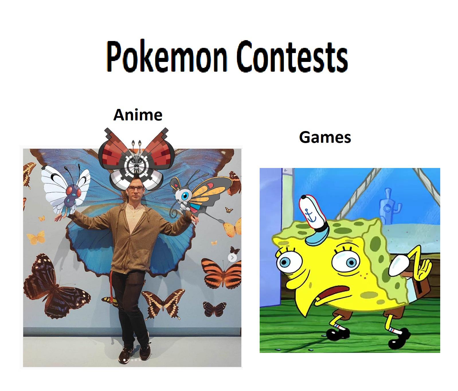 Pokemon Contest, Anime vs Games r/MandJTV