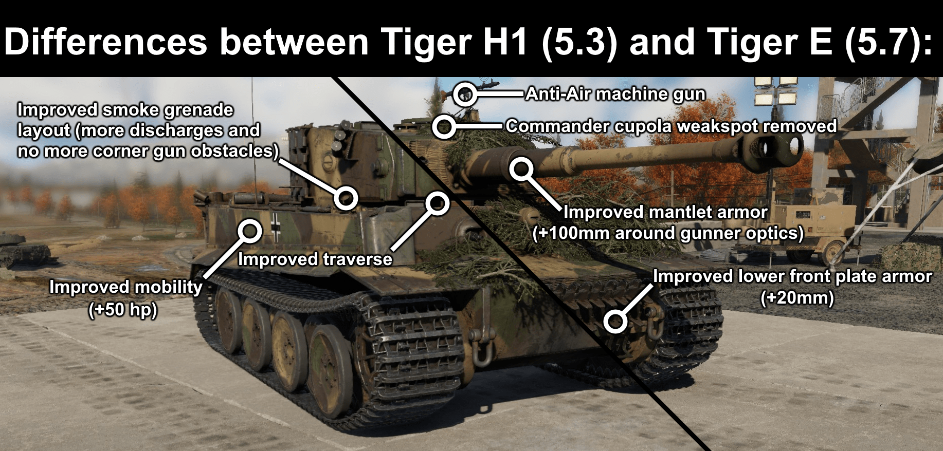 Simple guide I made explaining the differences between Tiger H1 and