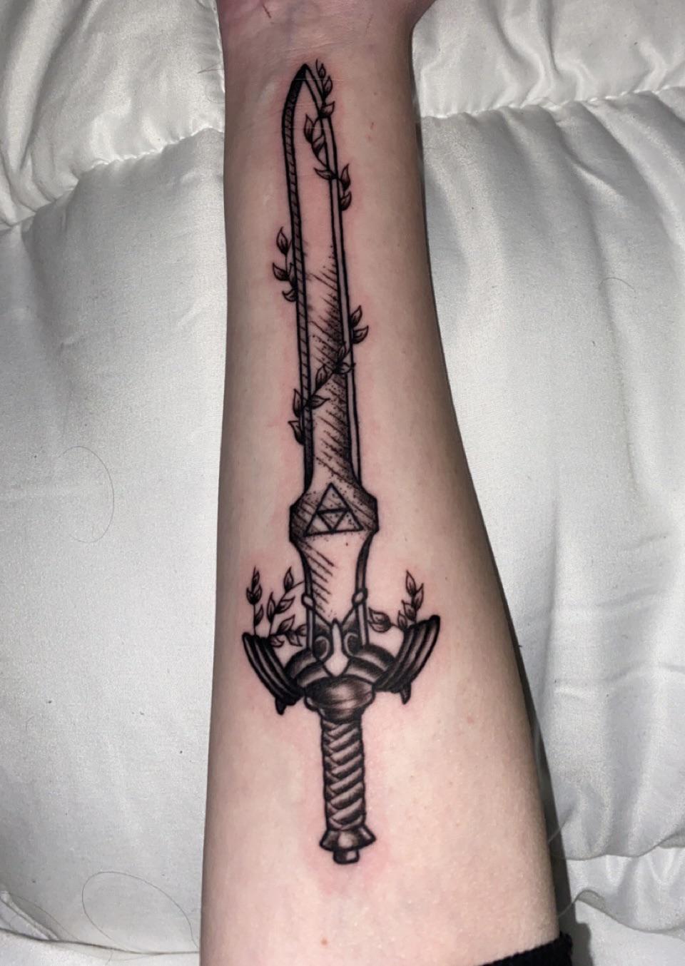 [OC] just got the master sword tattooed r/zelda