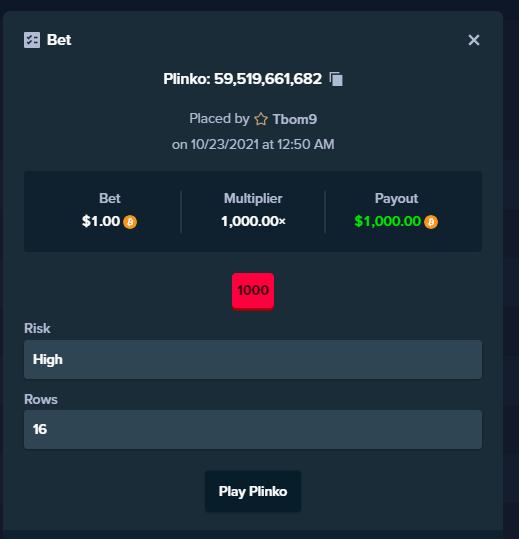 Remade all my years of gambling losses in one round of Plinko... r/Stake