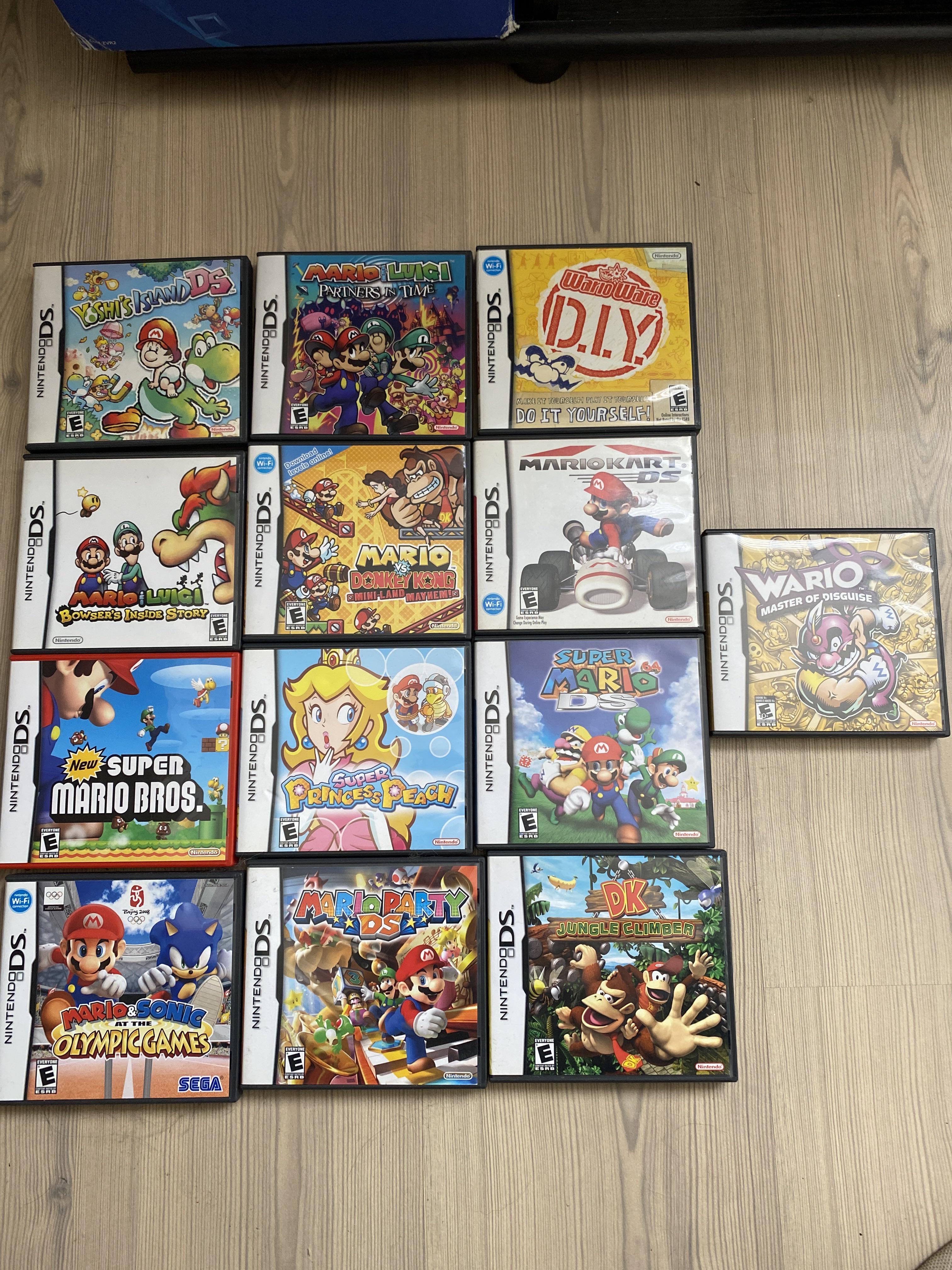 This is my collection of Mario Franchise games for Nintendo DS so far