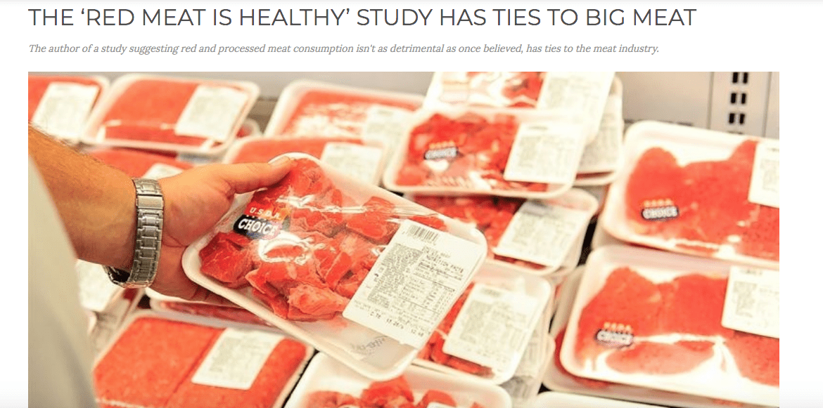 New "RED MEAT IS HEALTHY" study is called out for being BIAS veganuk