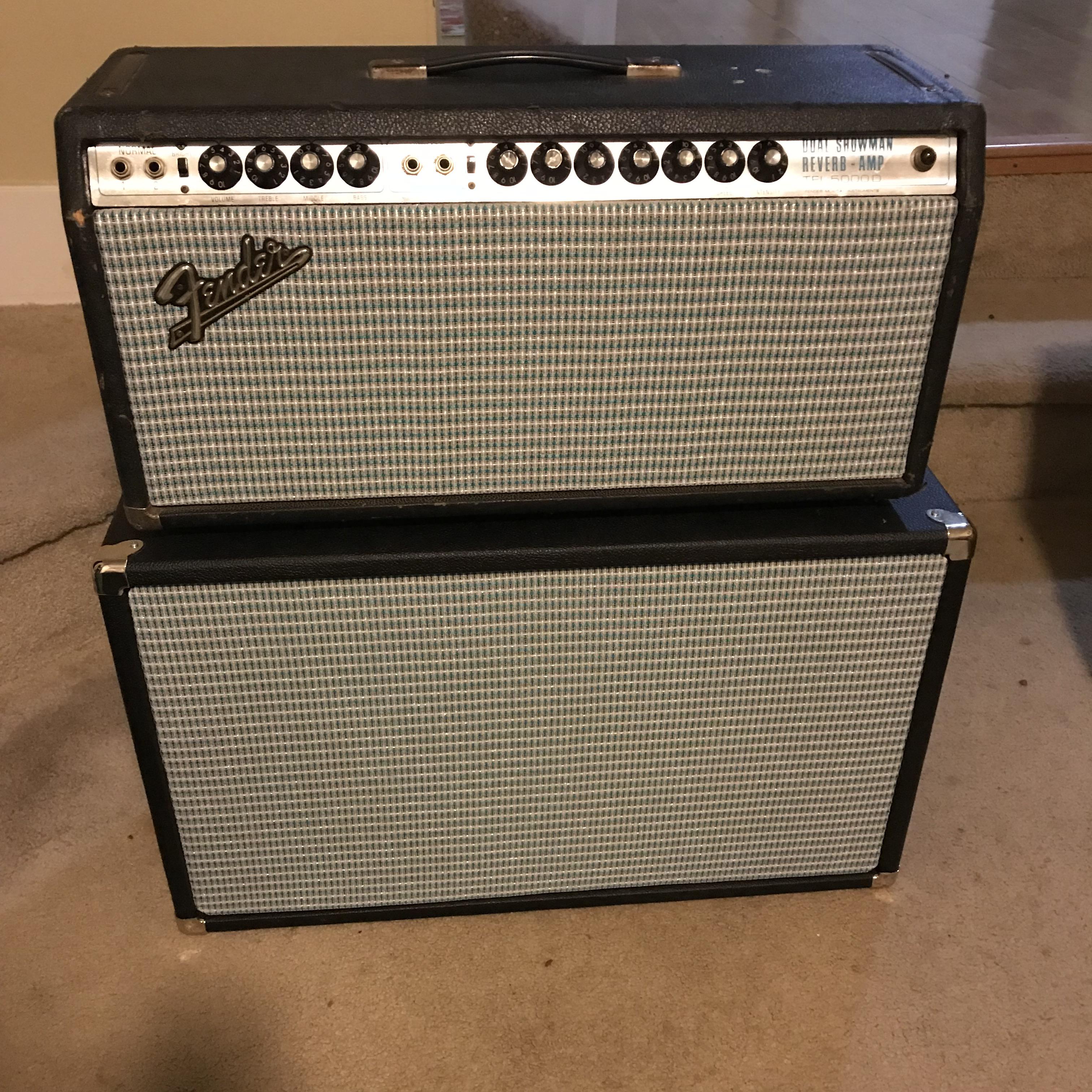 [NAD] LOUD AND CLEAN. 1973 Fender Dual Showman Reverb w/ 2x12 cab r