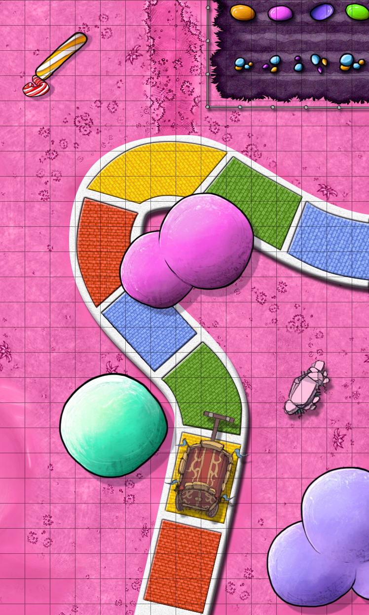 [Battlemap] Crown of Candy inspired battlemap r/Dimension20