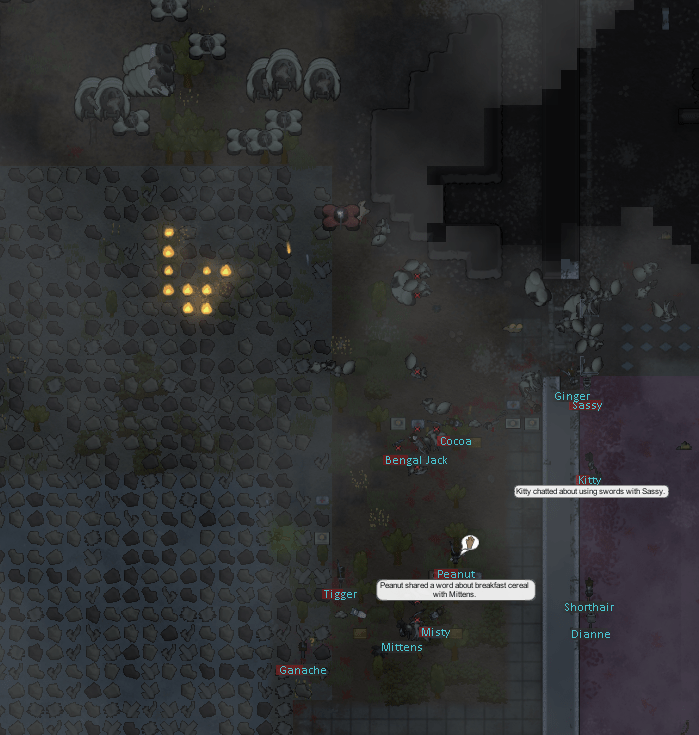 SO nice of these traders to fight those mean old mechanoids for me