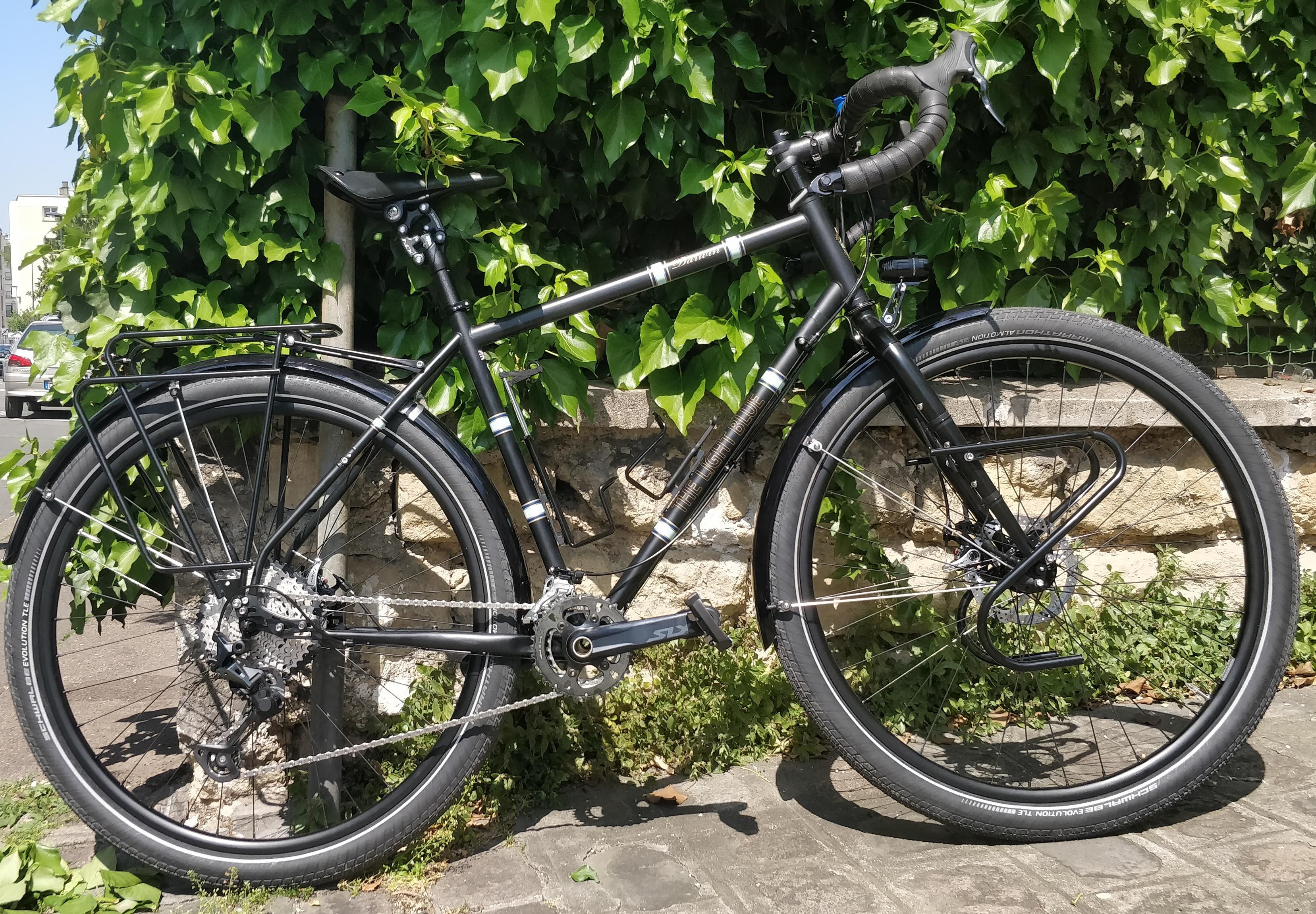 Just finished building my new touring bike. TLB Darwin frame with