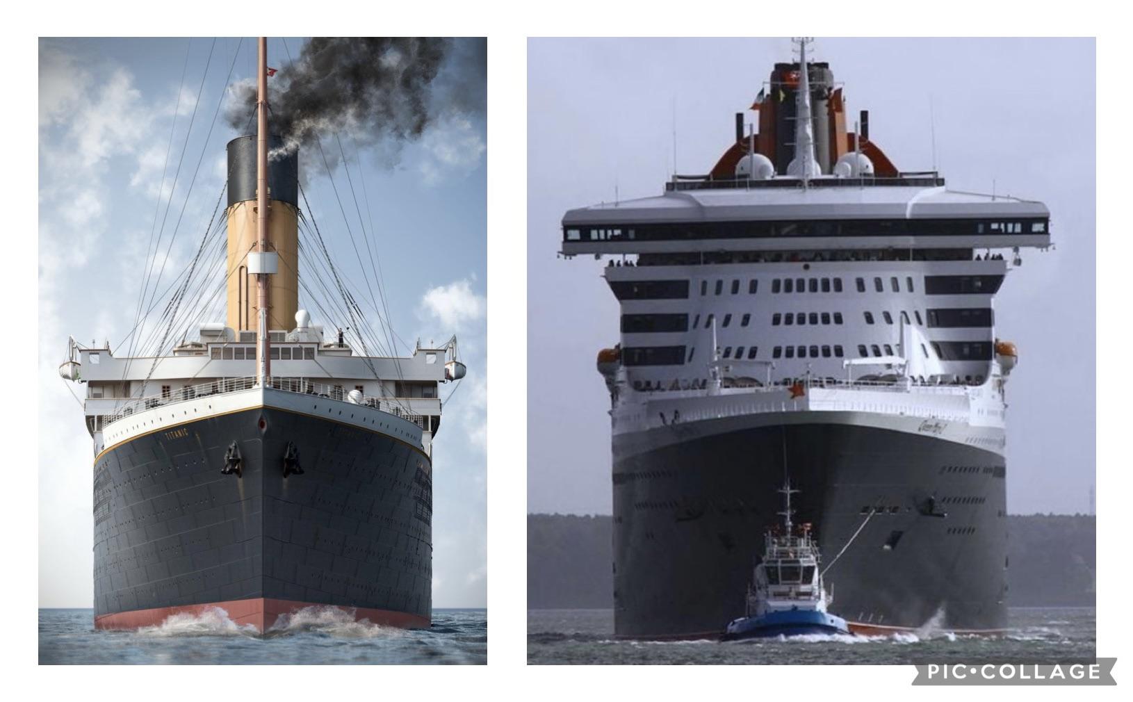 Titanic Vs Queen Mary 2