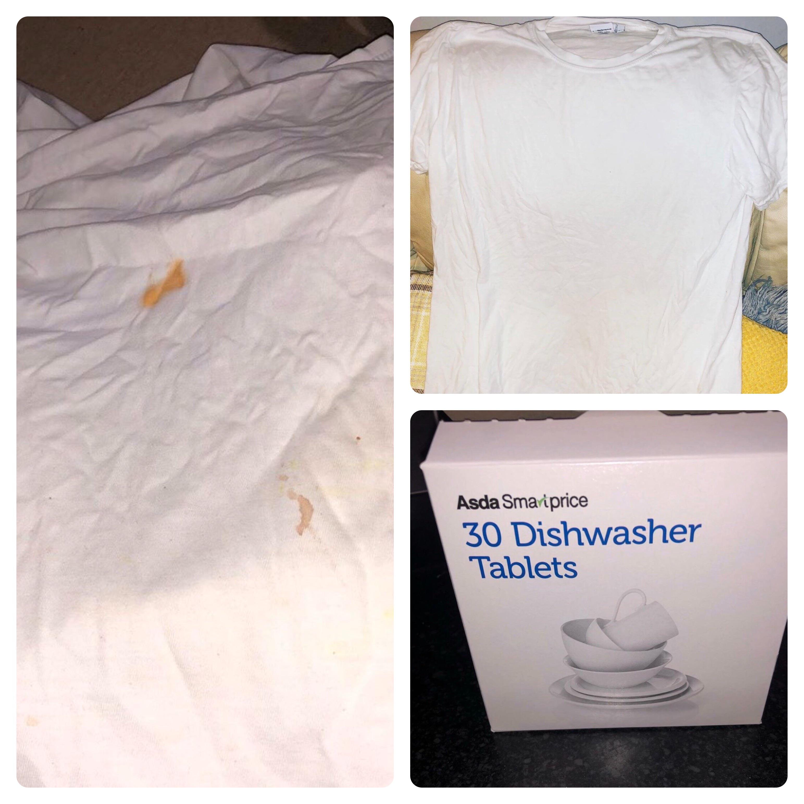 Dishwasher tablets £1.50 in Asda. Put one in your washing machine with