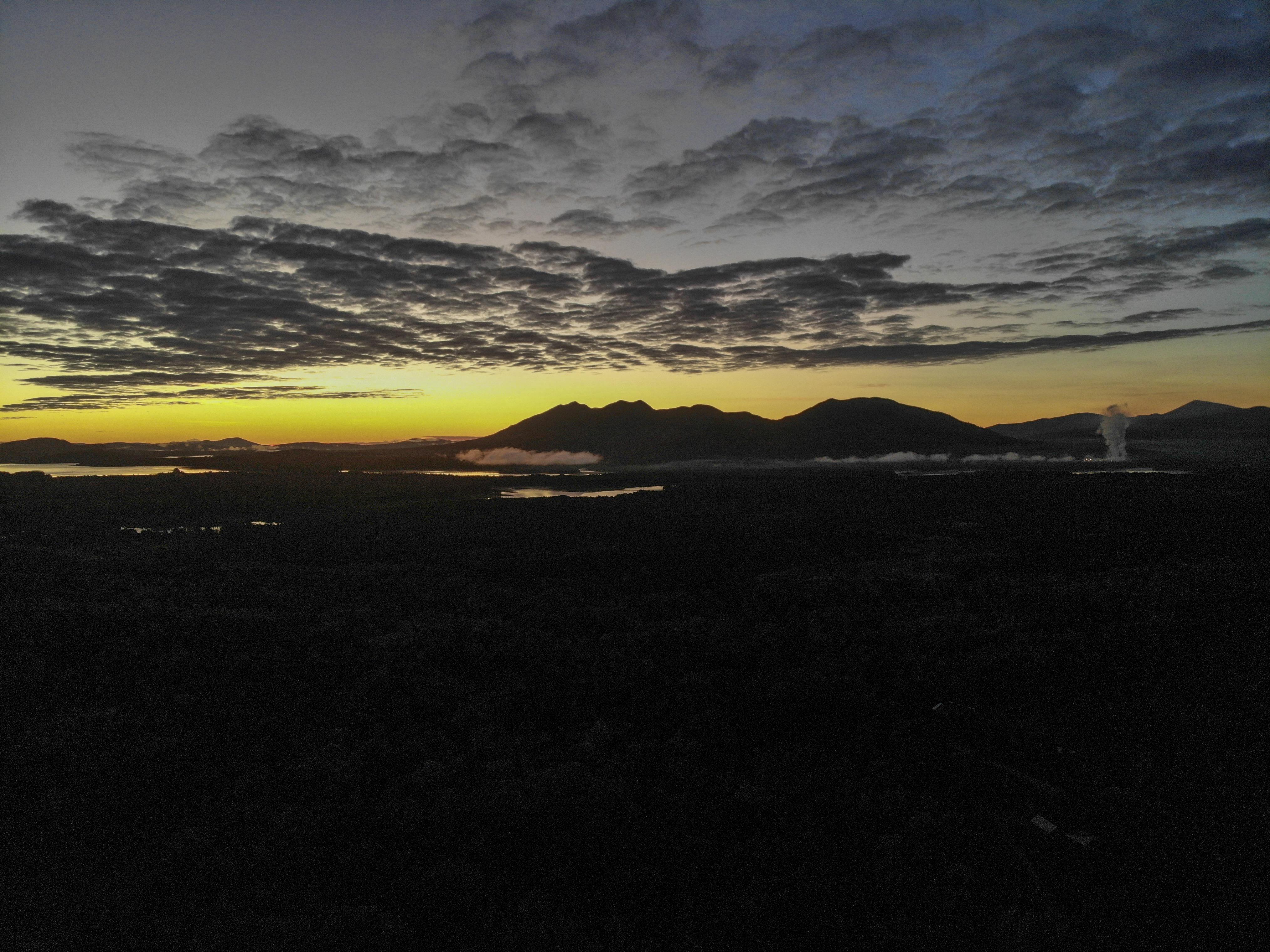 Sunrise Over the Bigelow Mountains Eustis, ME r/Maine