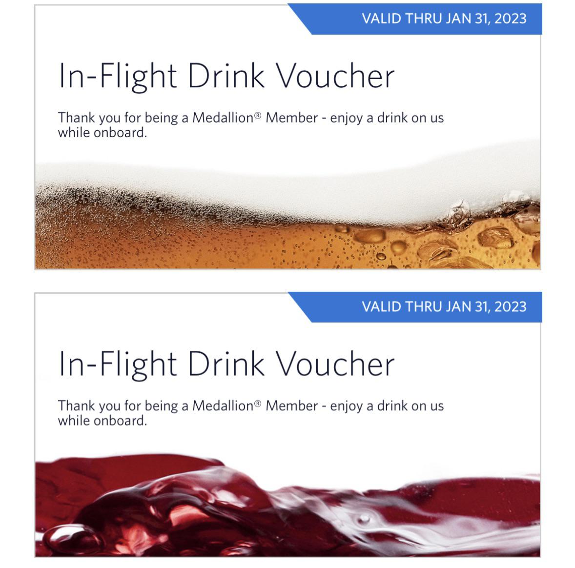 Delta benefit idea What if drink vouchers also could be redeemed for a