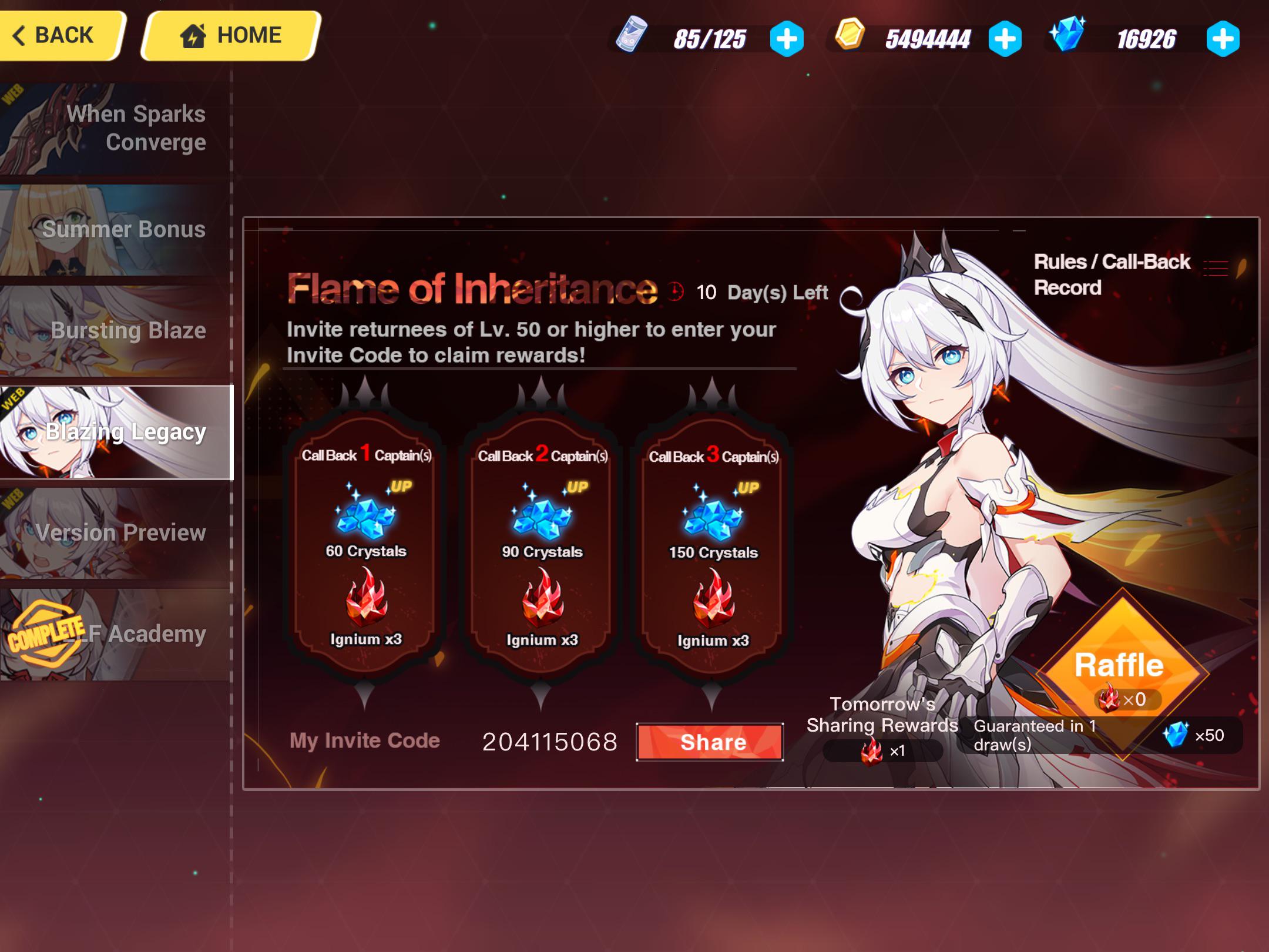 Can someone use my code please? r/honkaiimpact3