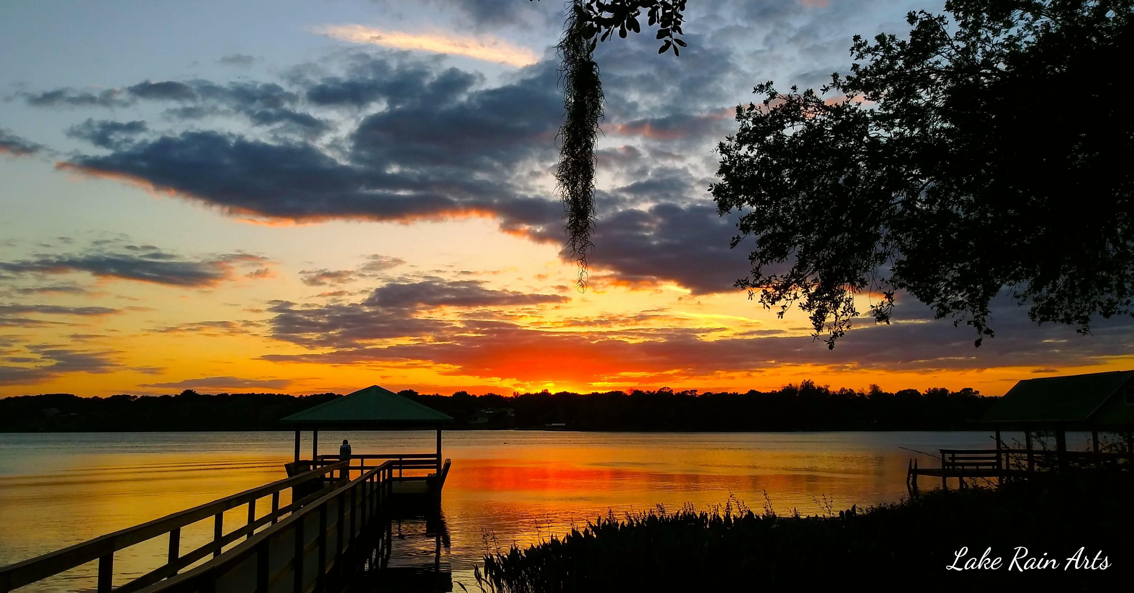 Sunset on Lake Florence, Montverde Florida. r/florida