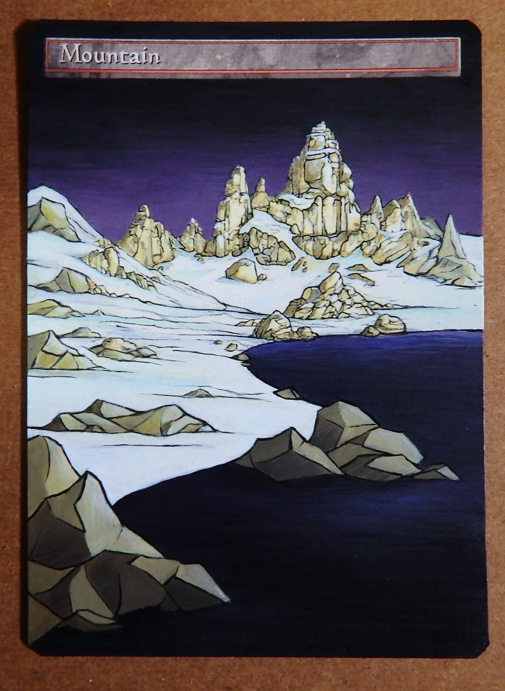 Fullart alter of a basic mountain (original art by Tom Wanerstrand