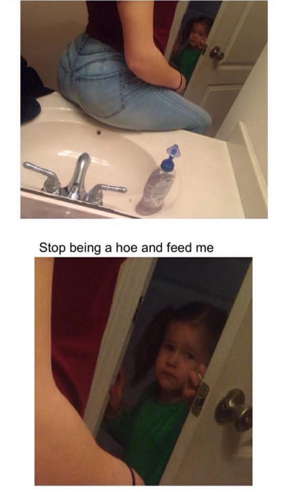 "Quiet child! Mommy needs to promote her Only Fans!" memes