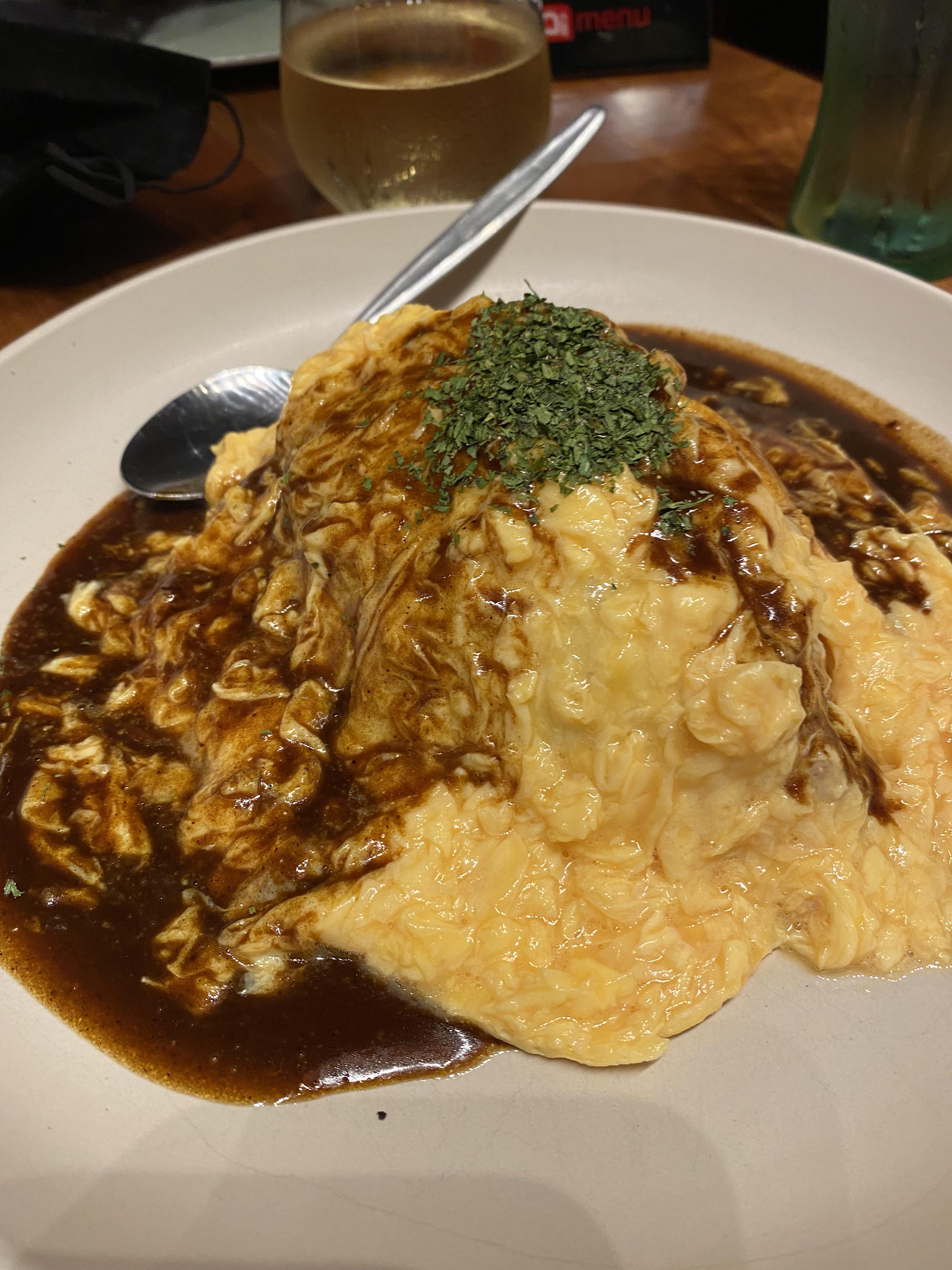 Omurice with Demi glacé JapaneseFood