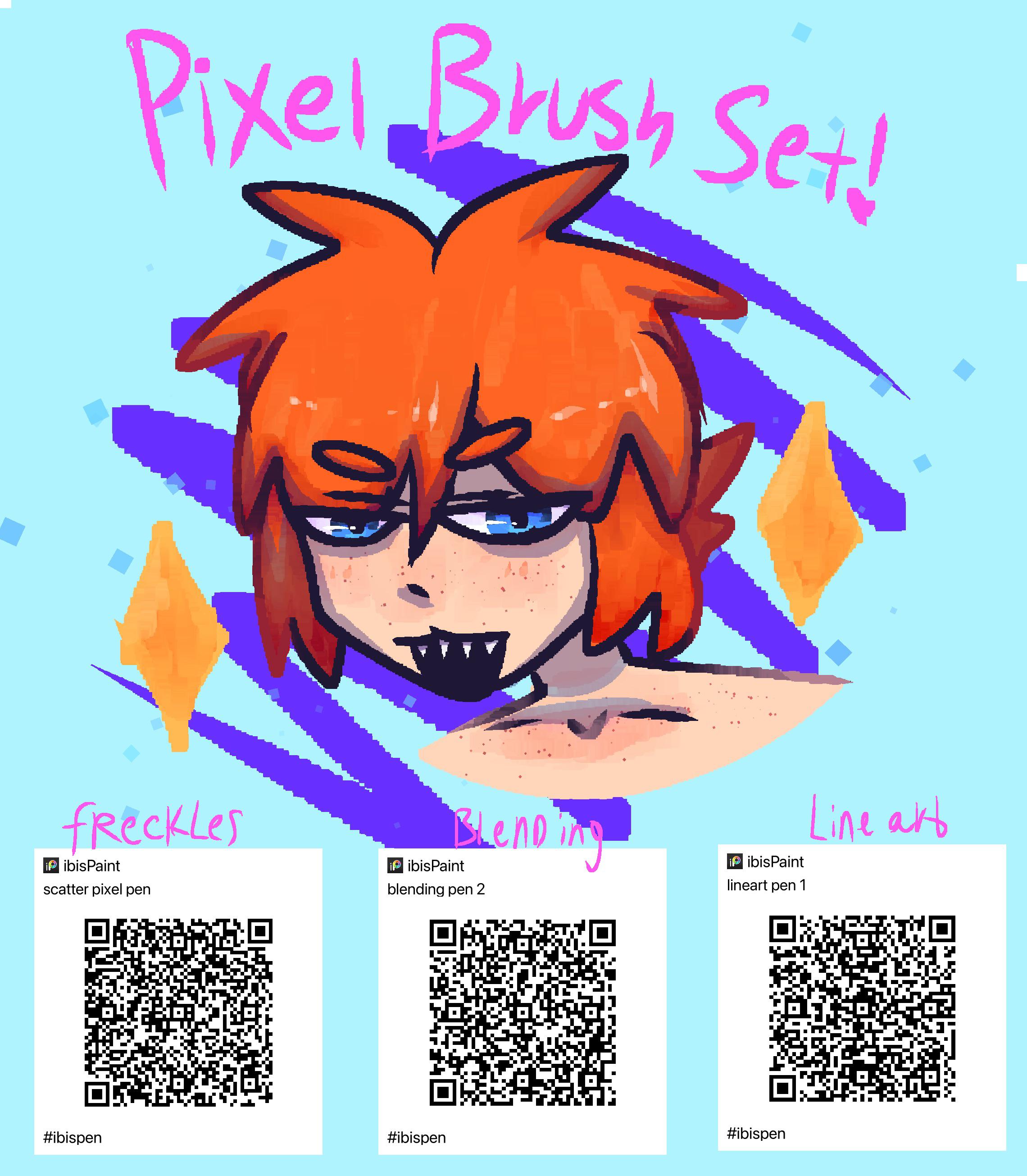 Pixelated brushes! r/Ibispaintx