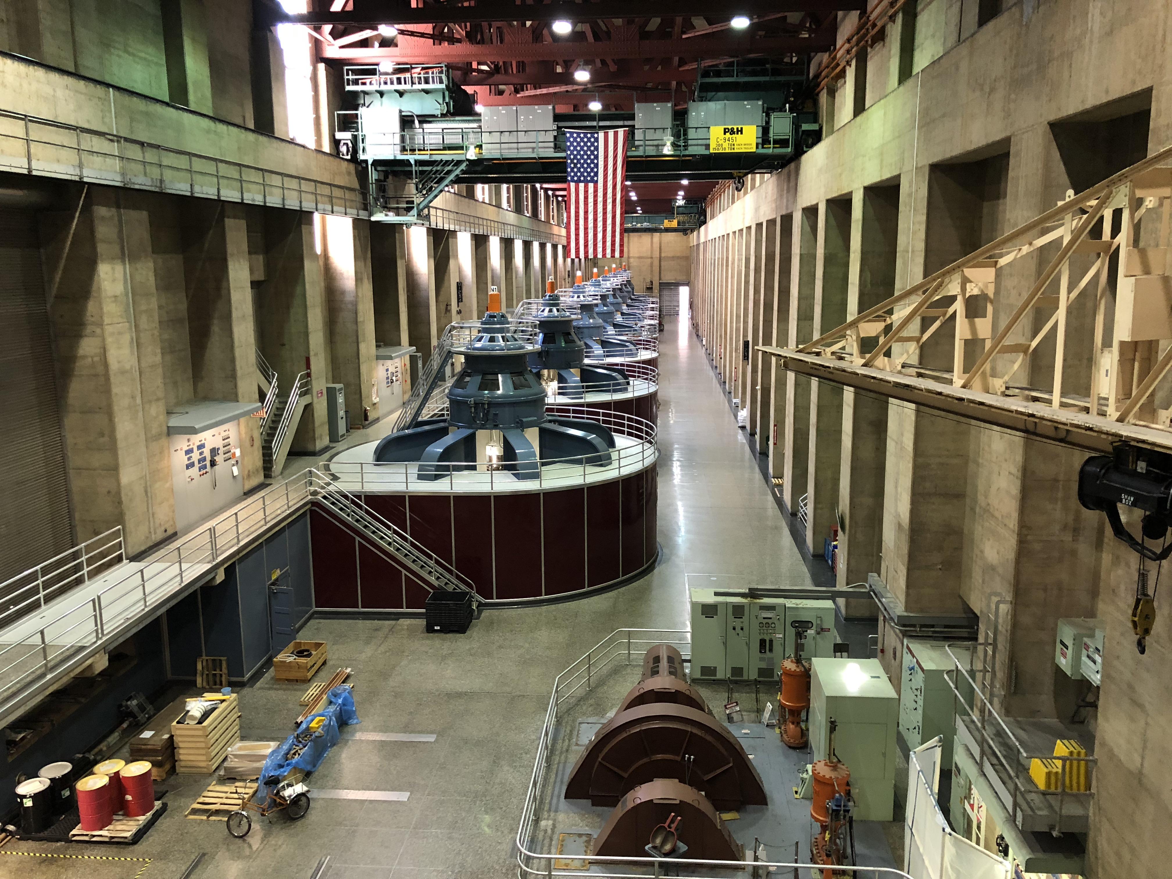 8 if the 17 generators at Hoover Dam. All of them together, at max