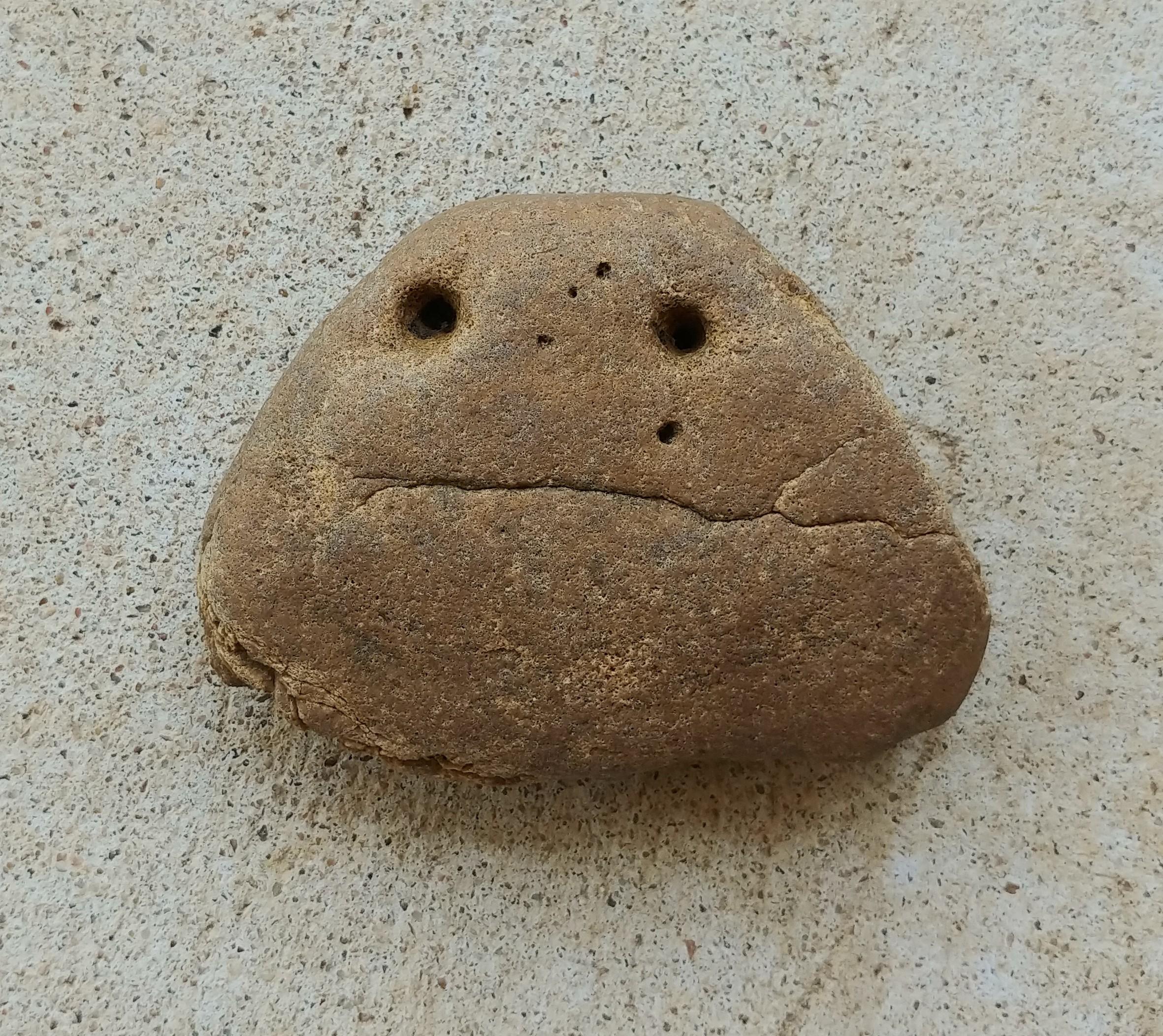 Found a rock with a face mildlyinteresting