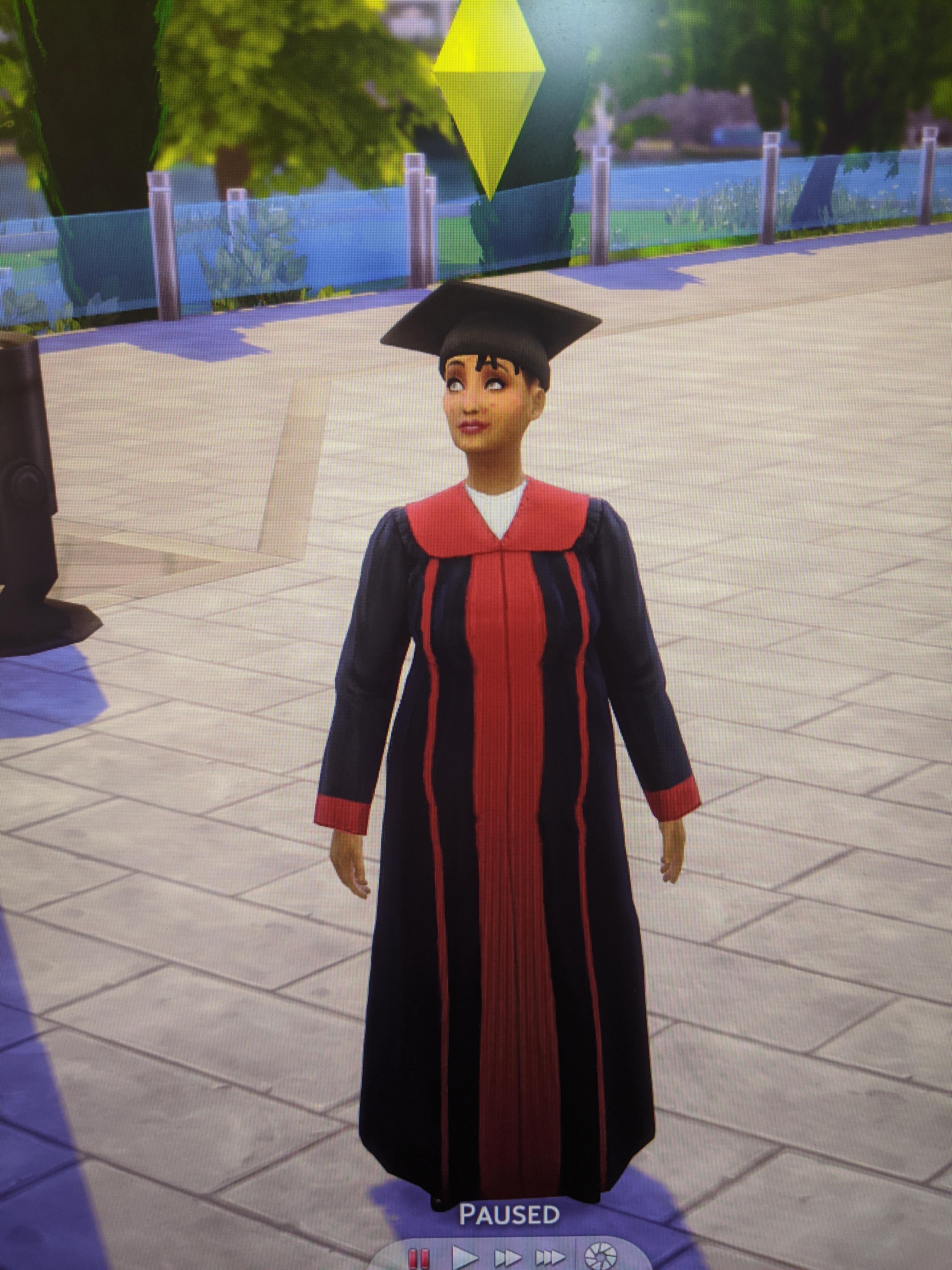 Guys I did it but it was difficult 😔 She graduated from Foxbury