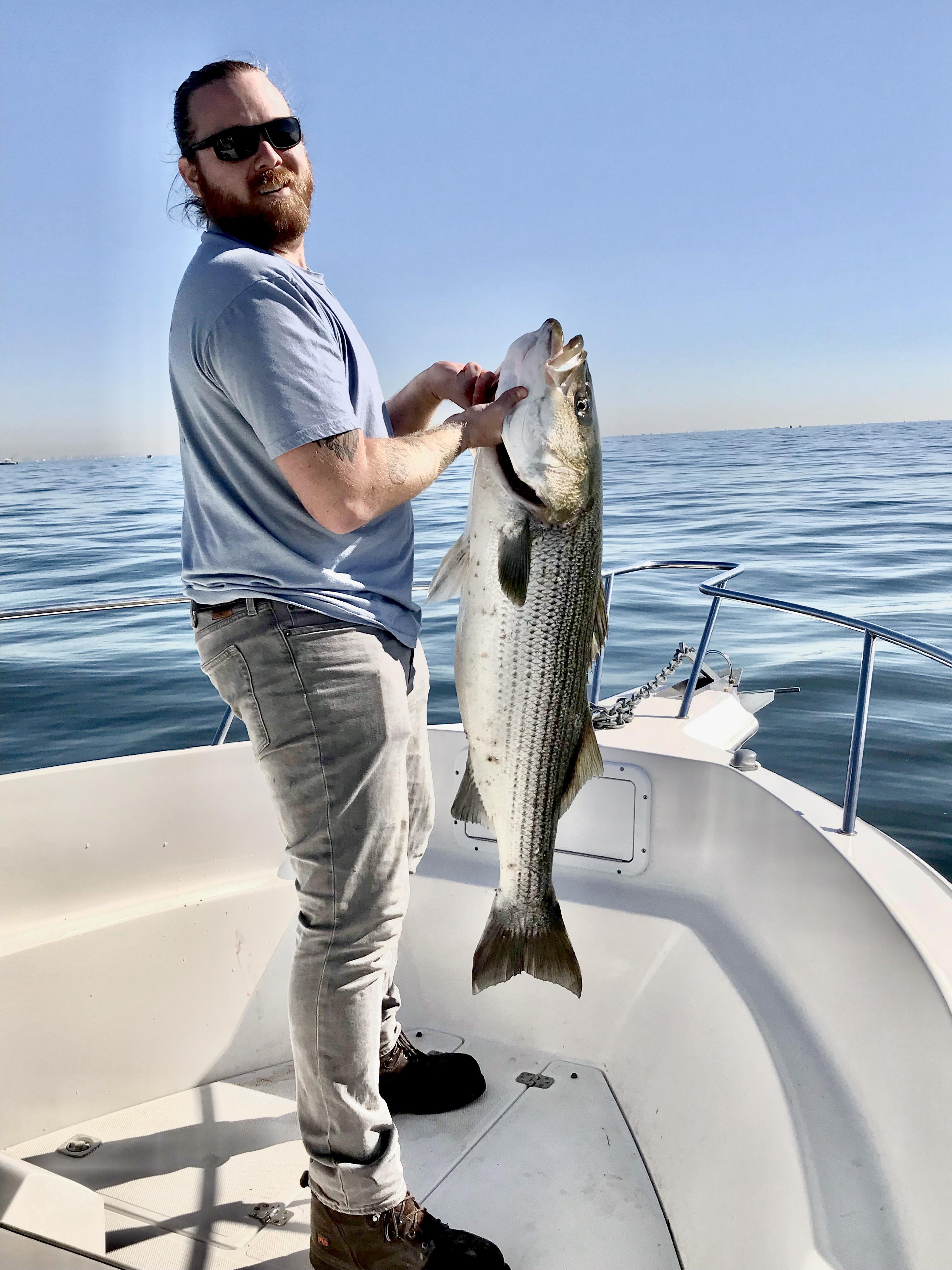 First monster Striper, 47” felt like about 45lbs too. Out in Raritan