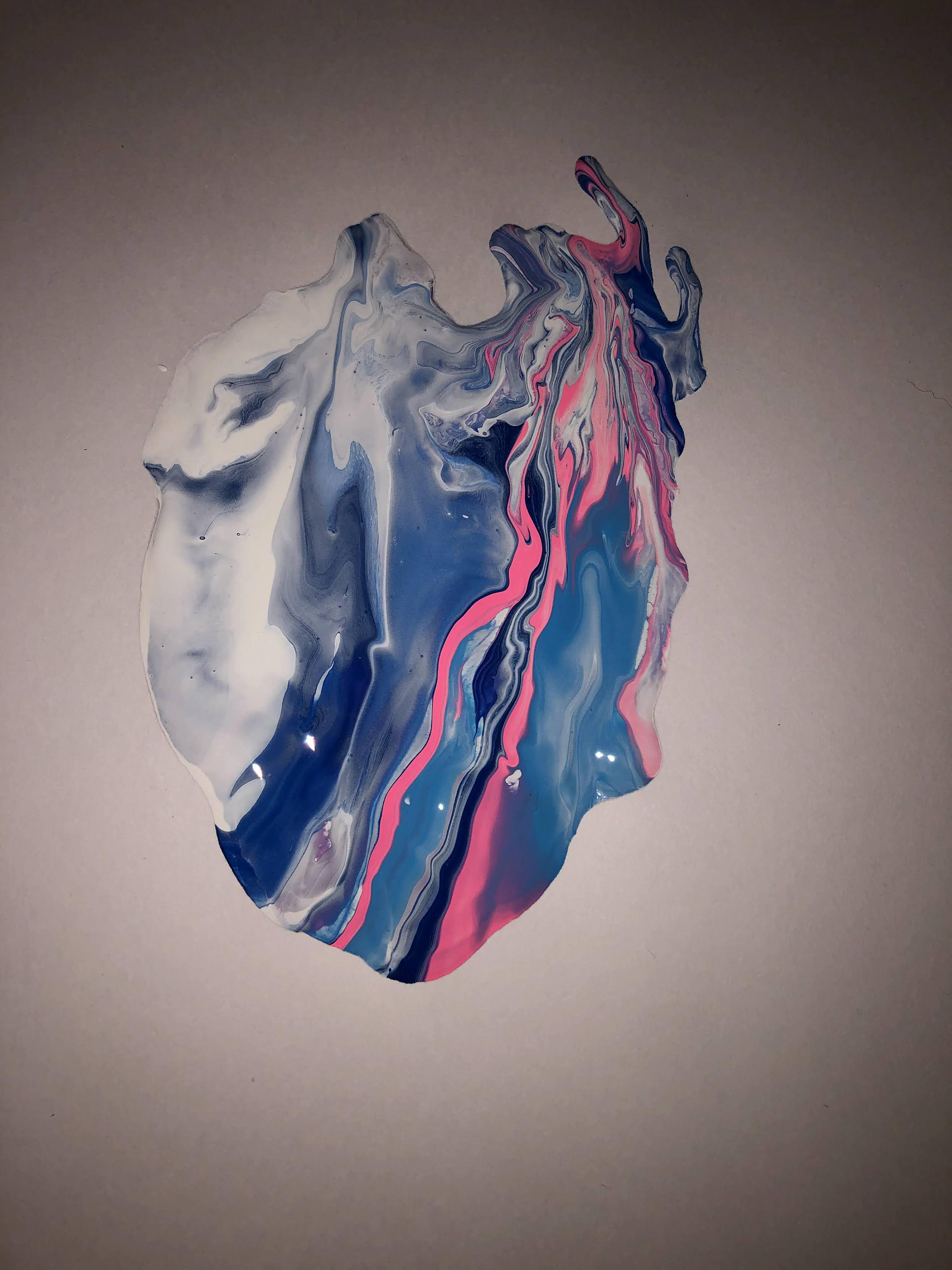 I have seen this done online and wanted to try it. I put the paint in a