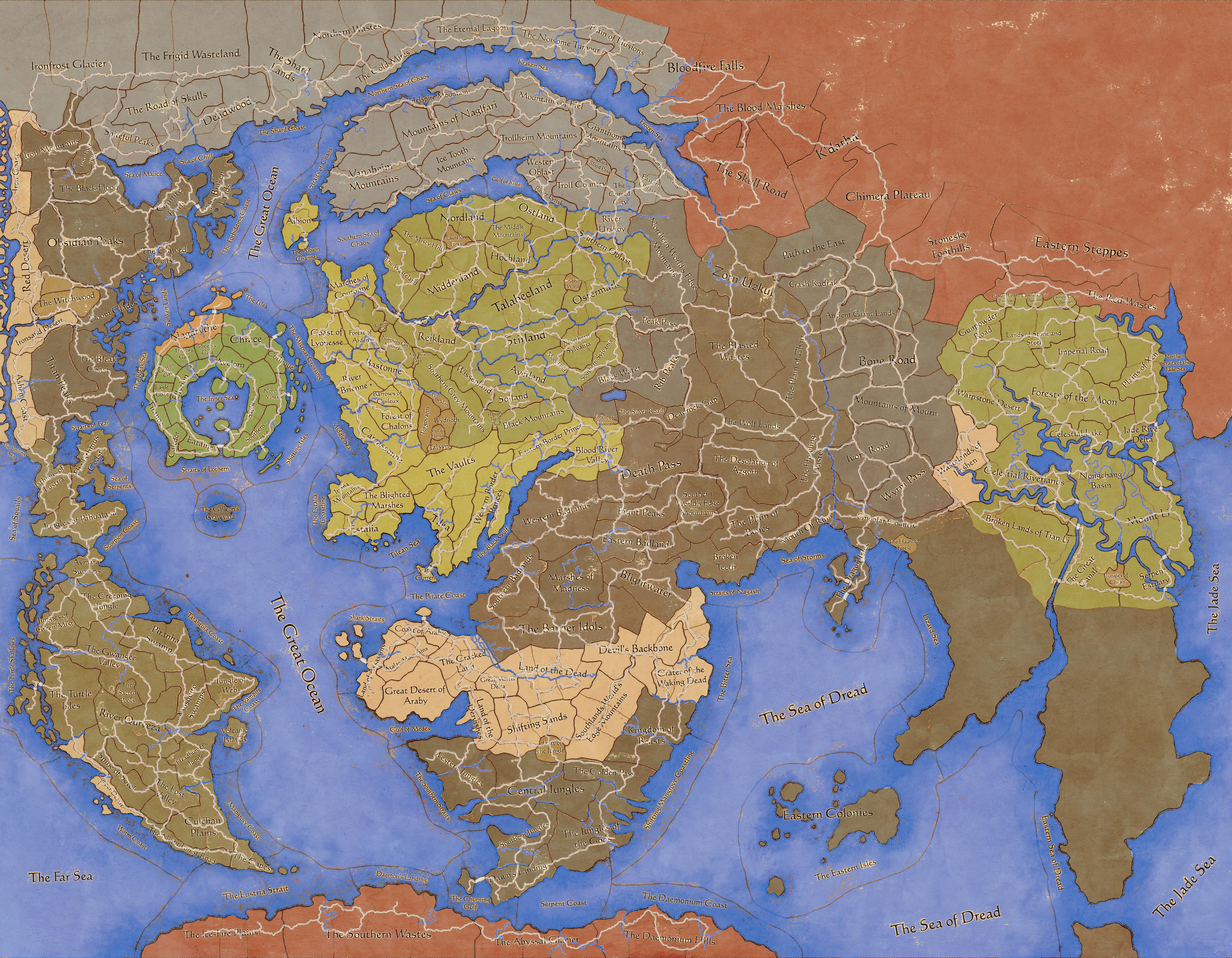 Immortal Empires Map (NOW WITH COLOR!) r/totalwar